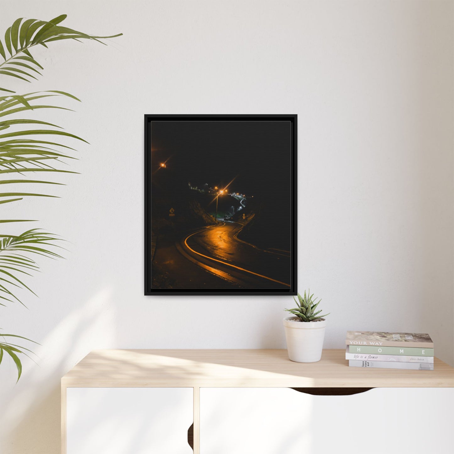 Ballybunion at Night Matte Canvas, Framed (Multi-color)