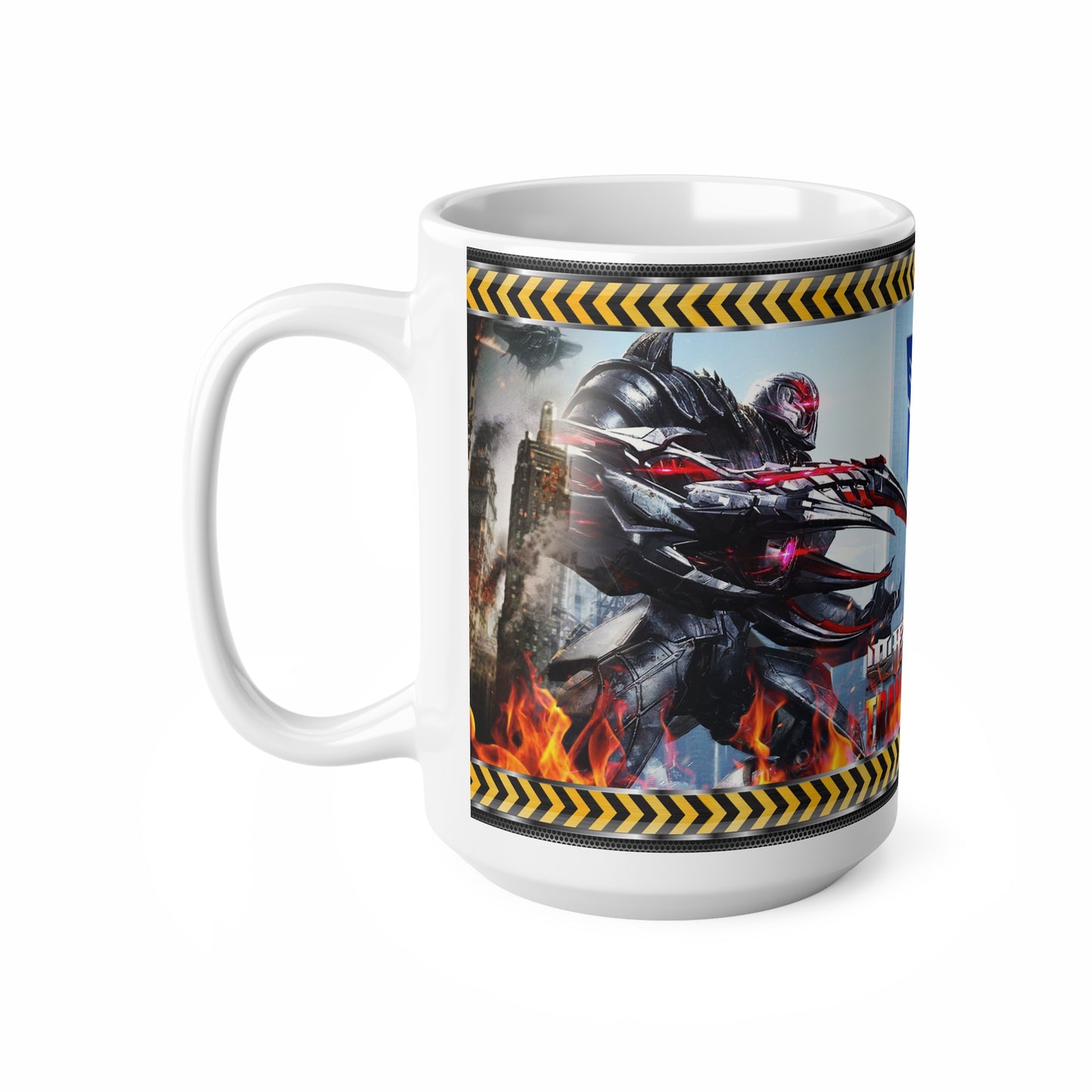 Transformers-Inspired Ceramic Coffee Cups - 11oz & 15oz with Bold Graphics