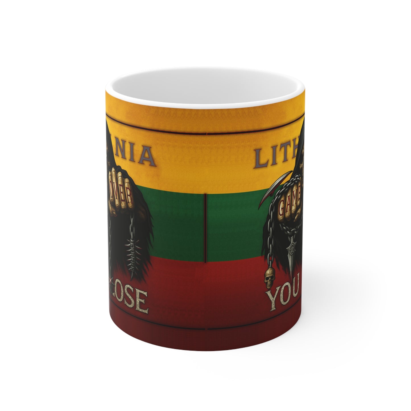Vintage Lithuanian Game Over Coffee Mug - Grab Your 11oz or 15oz Ceramic Cup