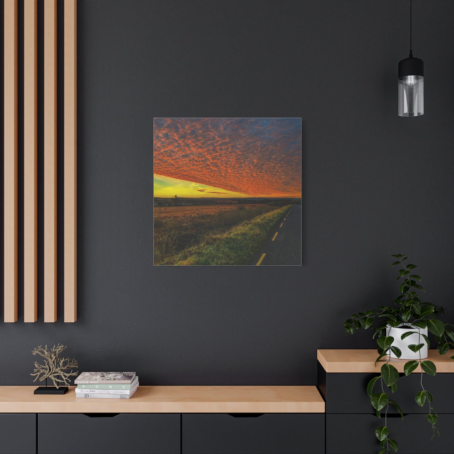Cloudy Sunset Matte Canvas, Stretched, 1.25"