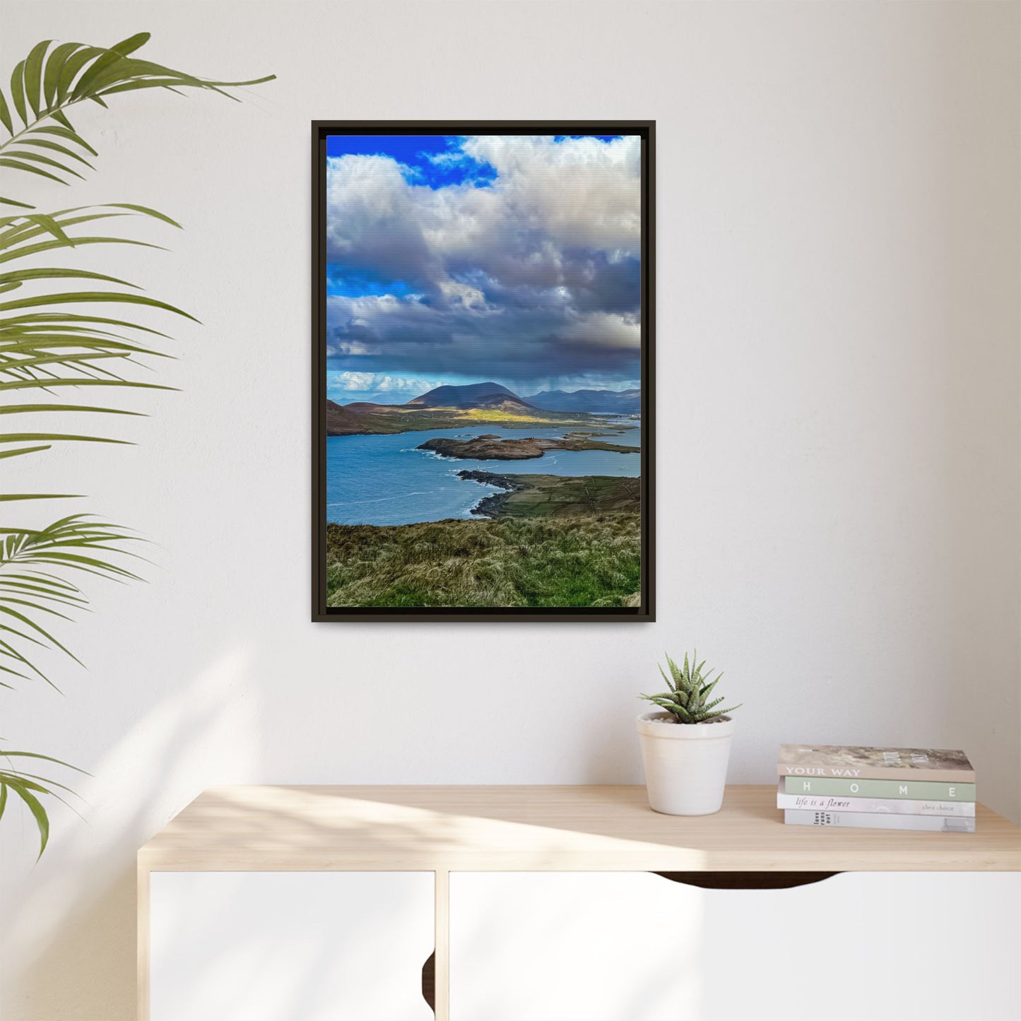 Unknown Mountain Matte Canvas, Framed (Multi-color)