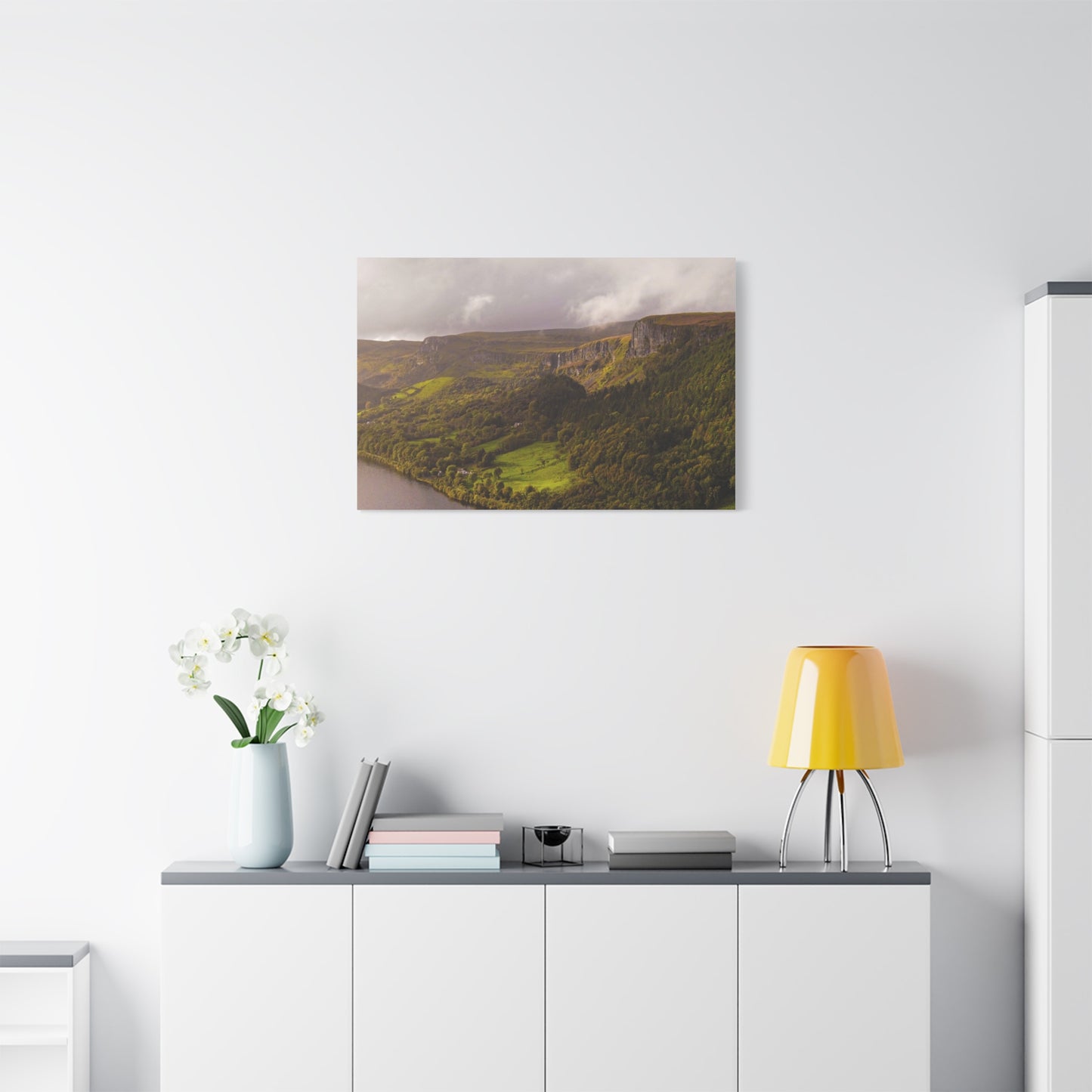 Sruth in Aghadh an Aird or The devil's Chimney Matte Canvas, Stretched, 1.25"