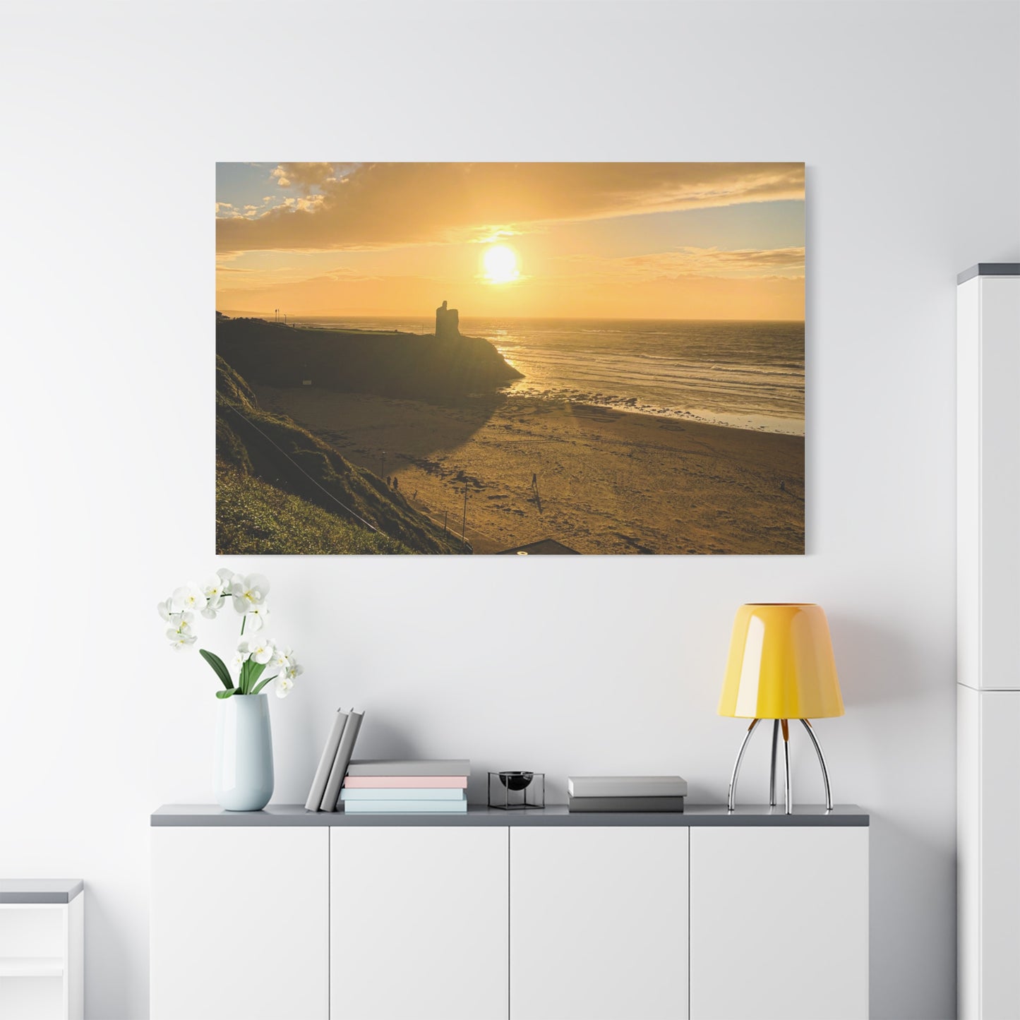 Ballybunion Sunset Castle Matte Canvas, Stretched, 1.25"