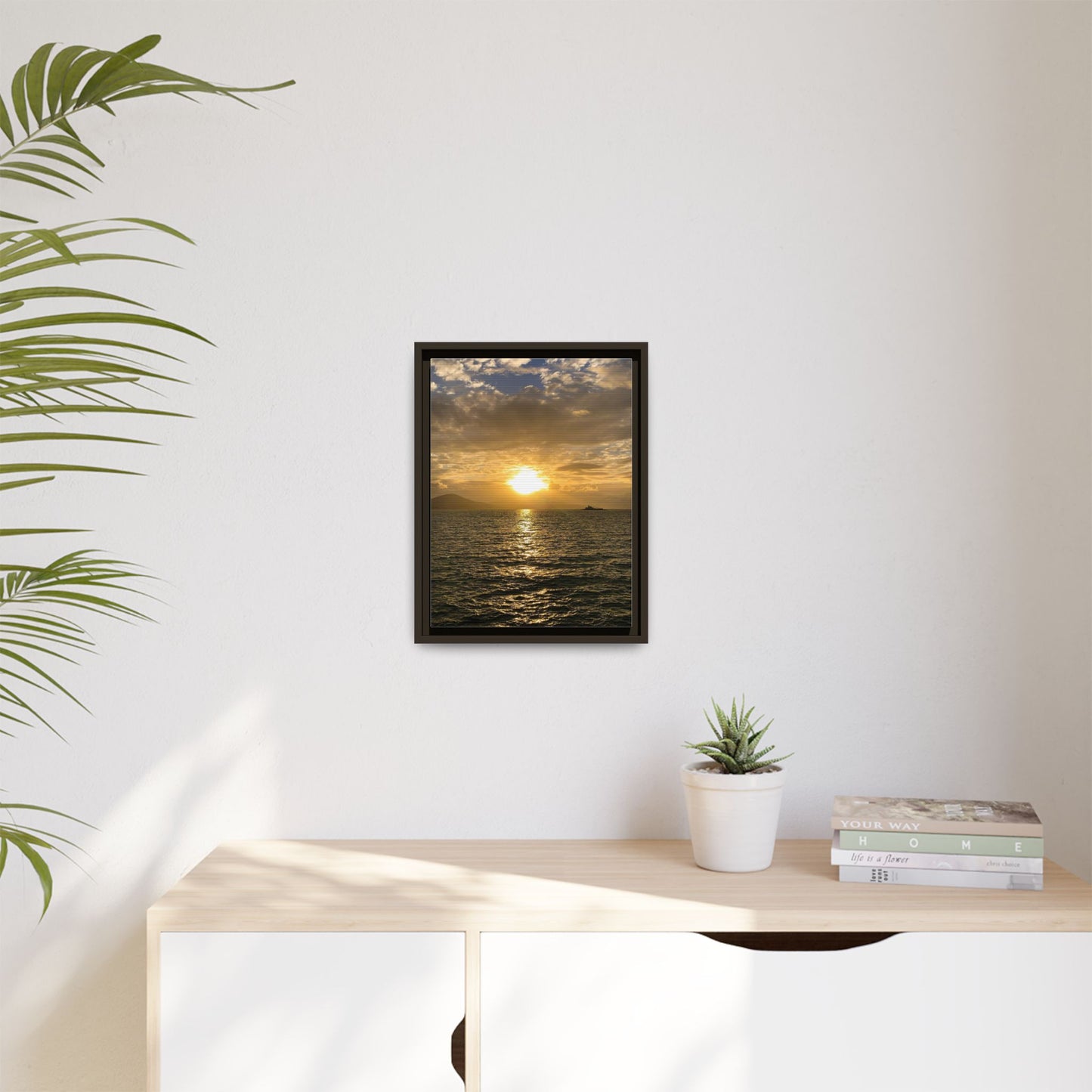 Sunset in Fenit Matte Canvas, Framed (Multi-color)