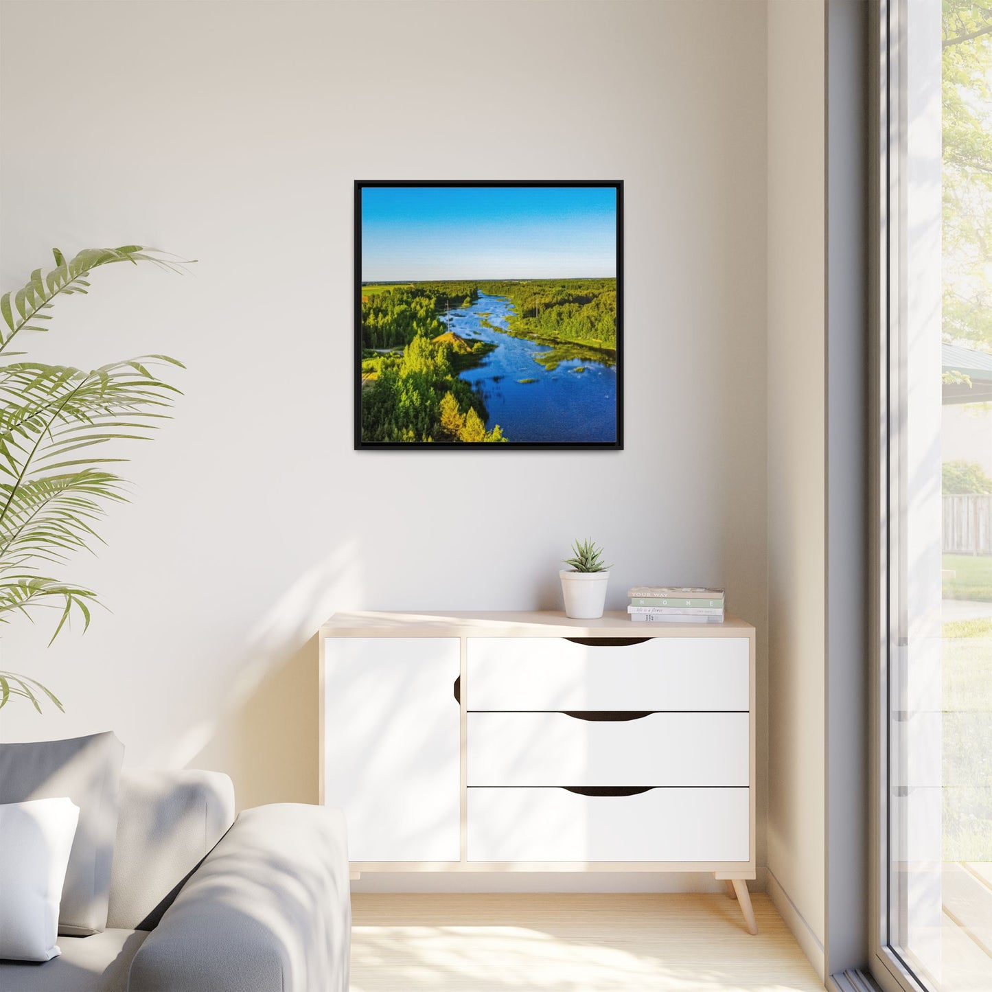 Zagares Lake Matte Canvas, Framed (Multi-color)