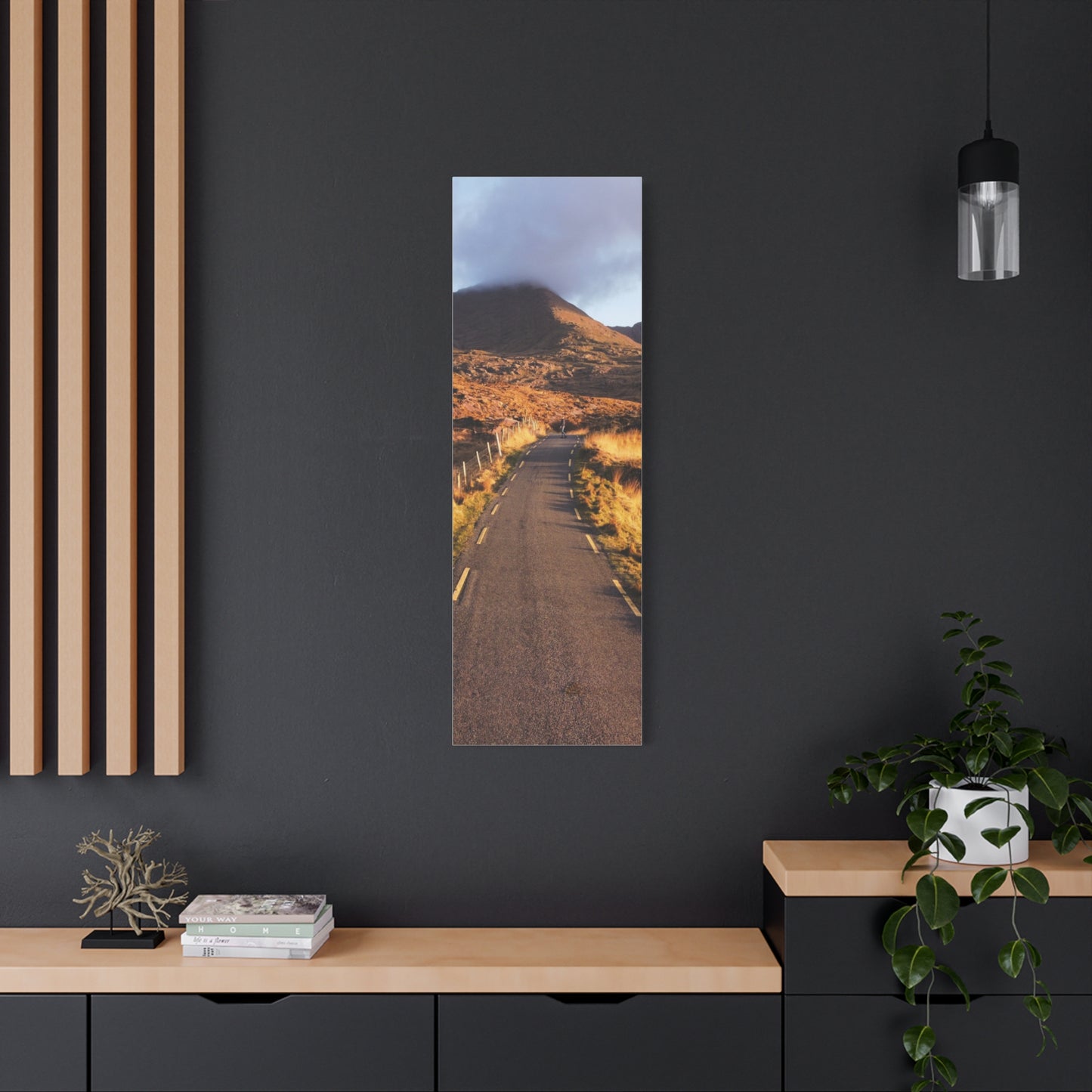 Sunset Road Matte Canvas, Stretched, 1.25"