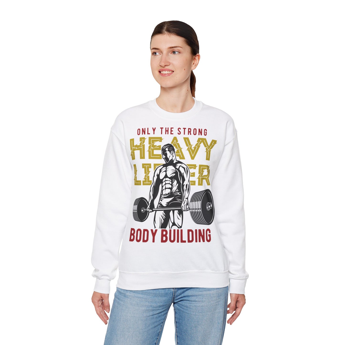 Unisex Heavy Lifter Heavy Blend™ Crewneck Sweatshirt - Bold Bodybuilding Design