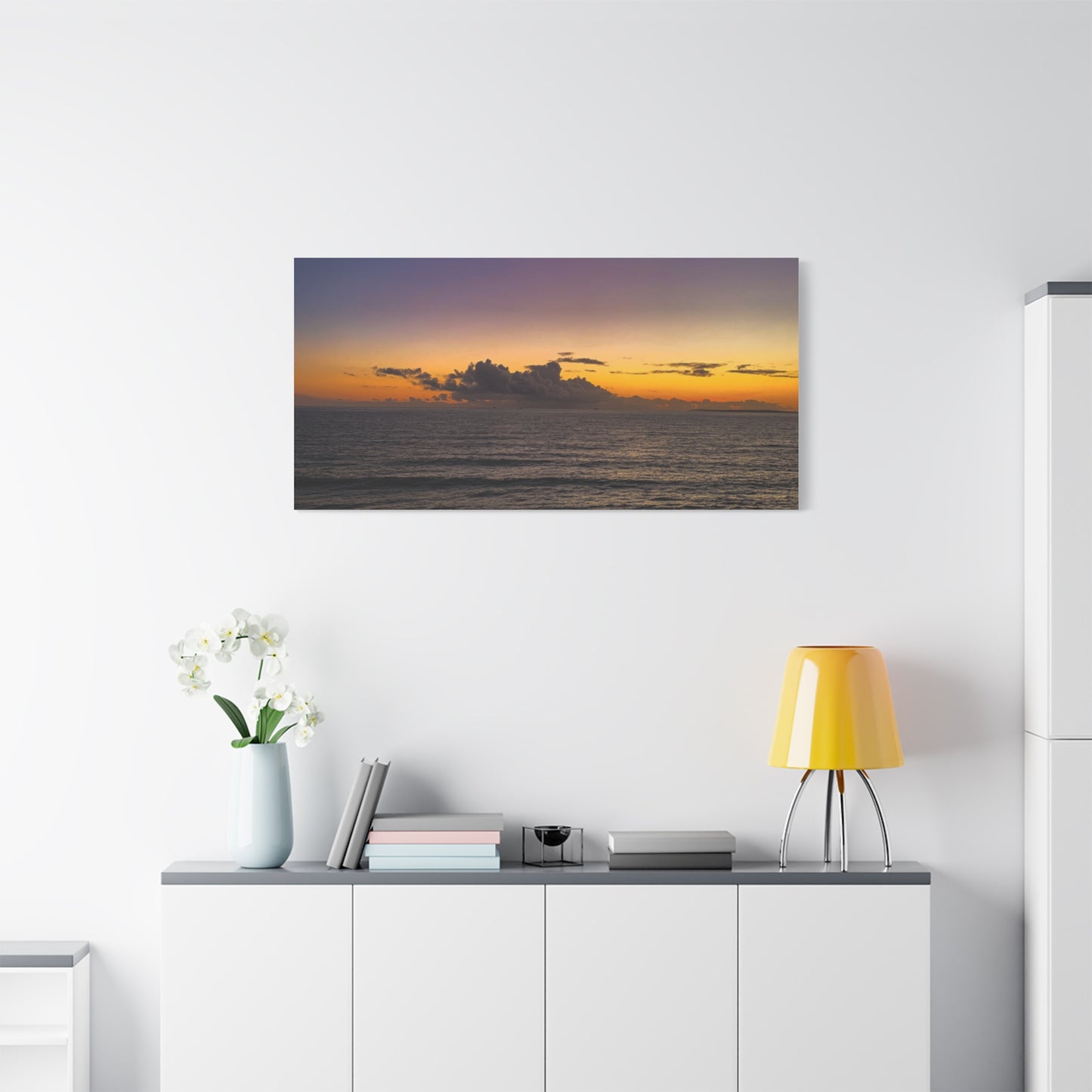 Sunset in Ocean 2 Matte Canvas, Stretched, 1.25"