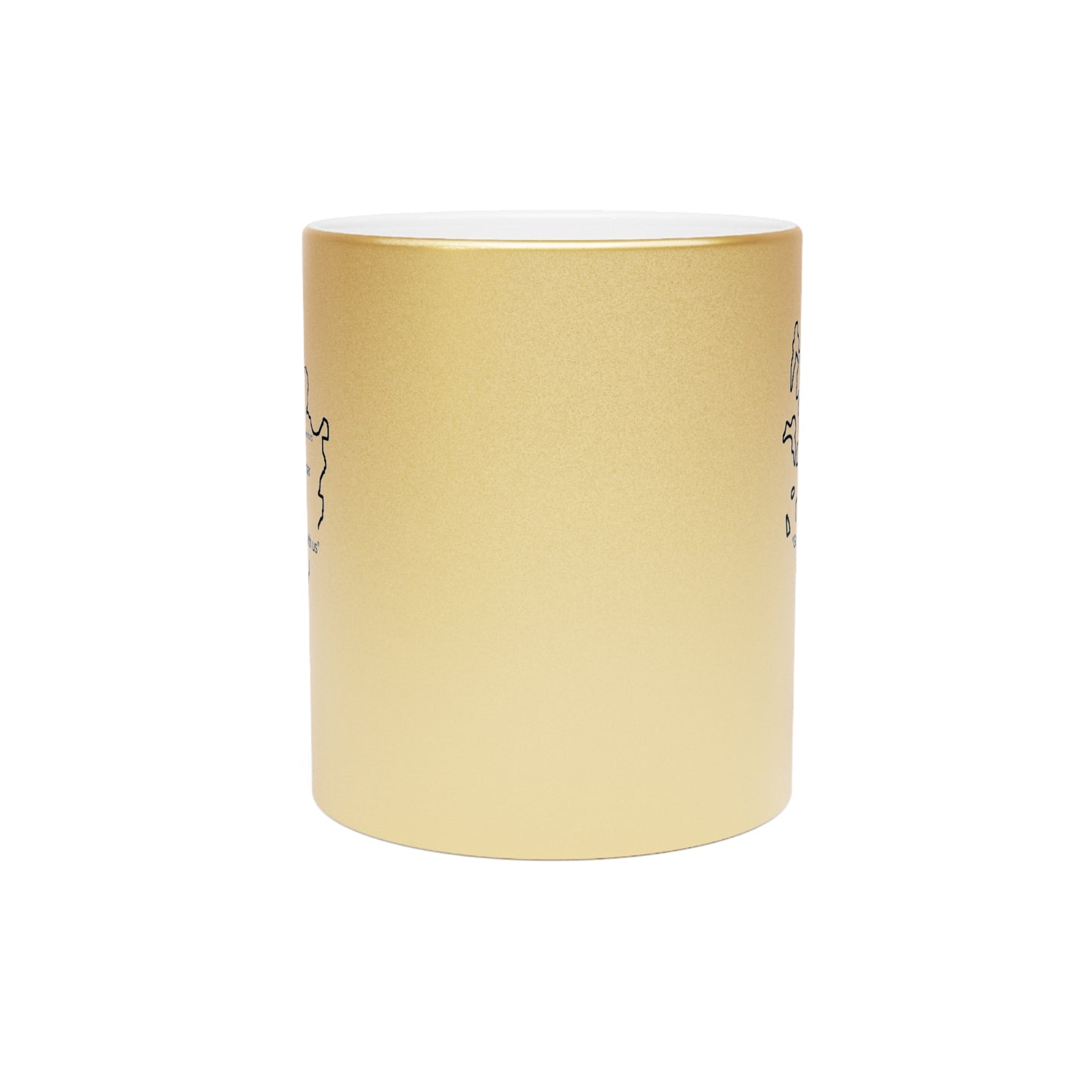 Mayo County Metallic Colour Mug - Silver/Gold - Perfect Gift for Coffee Lovers