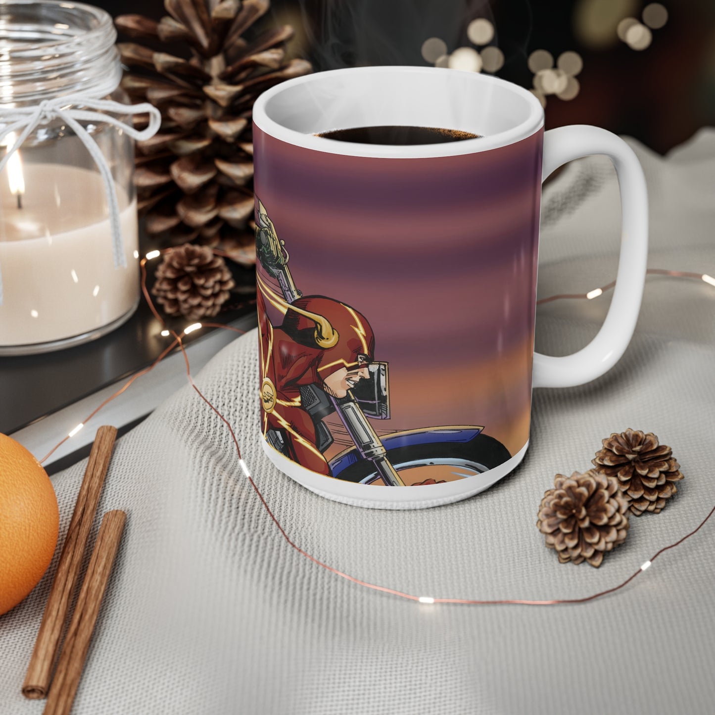 Superhero Duel Ceramic Coffee Cup - 11oz and 15oz
