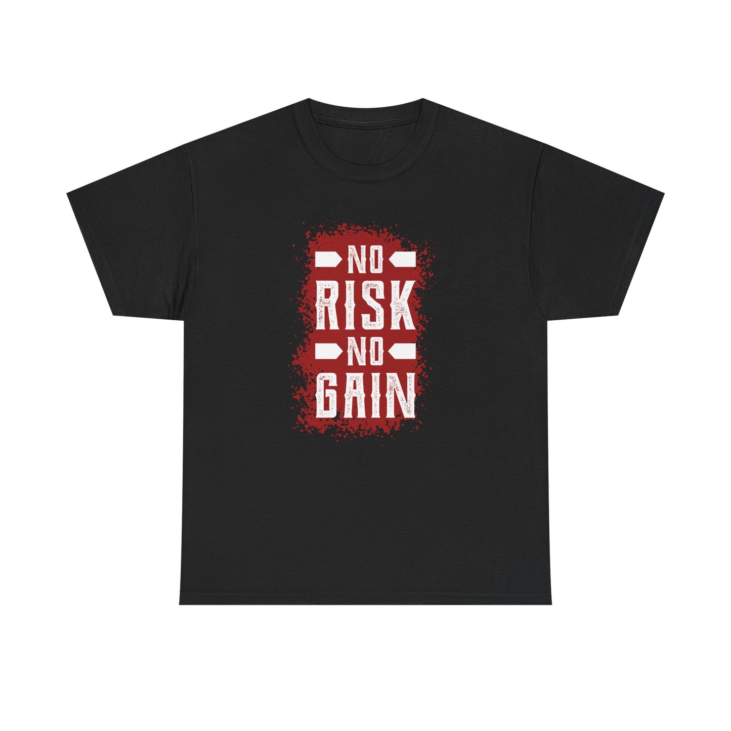 Motivational Unisex Heavy Cotton Tee - No Risk No Gain