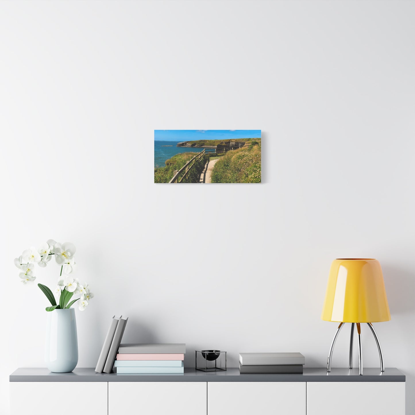 Sunny Walk In Ballybunion Matte Canvas, Stretched, 1.25"
