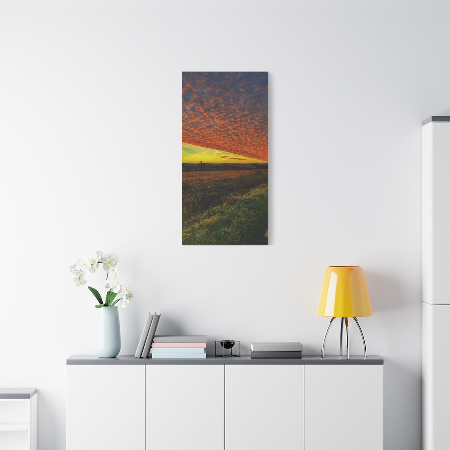 Cloudy Sunset Matte Canvas, Stretched, 1.25"