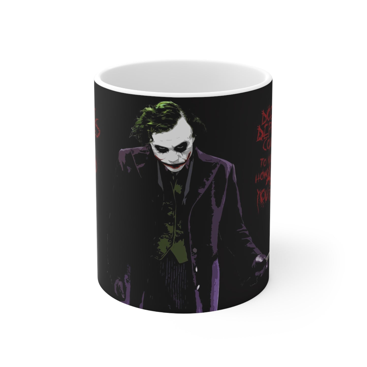 Joker-Themed Ceramic Coffee Mug - 11oz & 15oz - Perfect for Comic Fans & Gift Giving