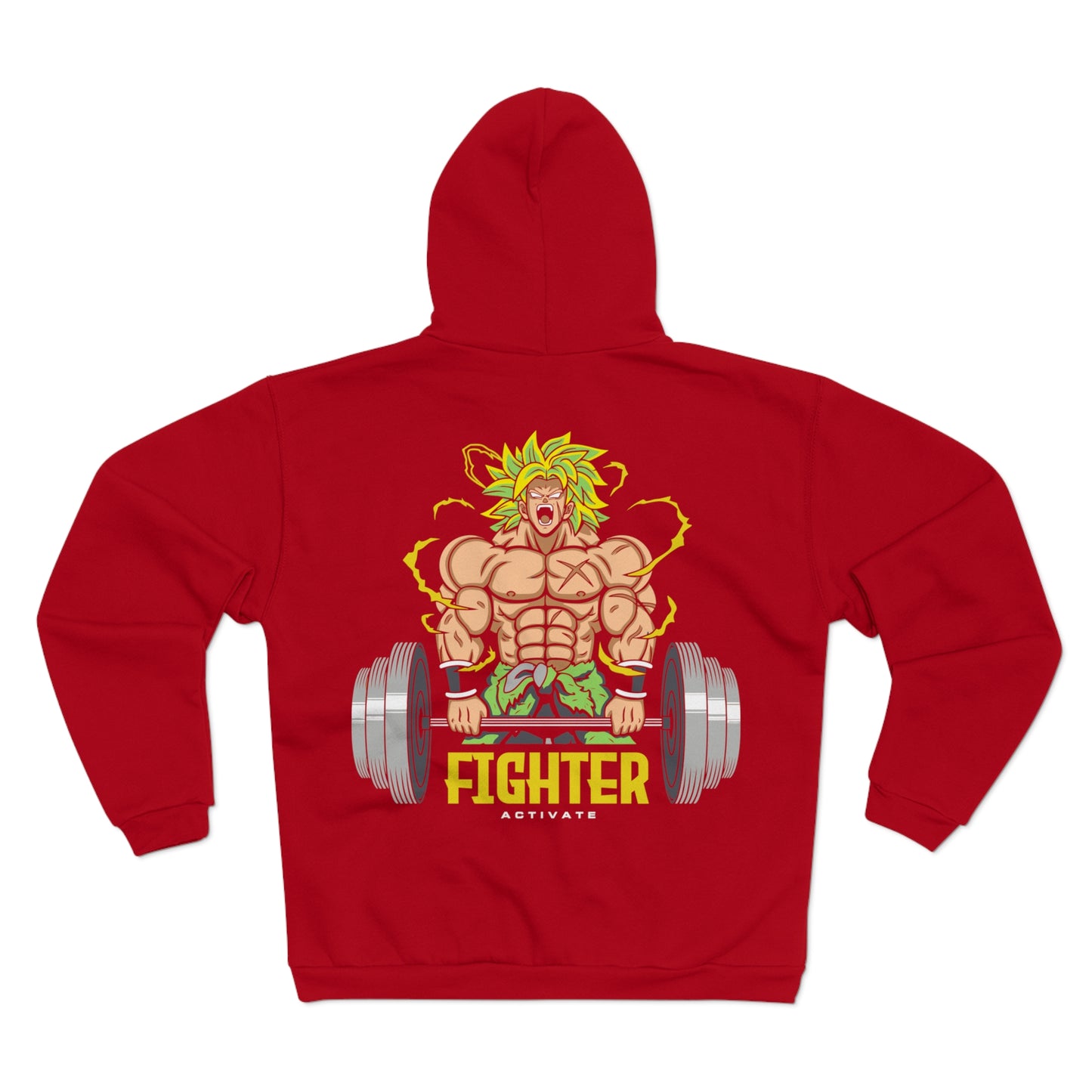 Fighter Activate Unisex Hooded Zip Sweatshirt - Perfect for Fitness Enthusiasts