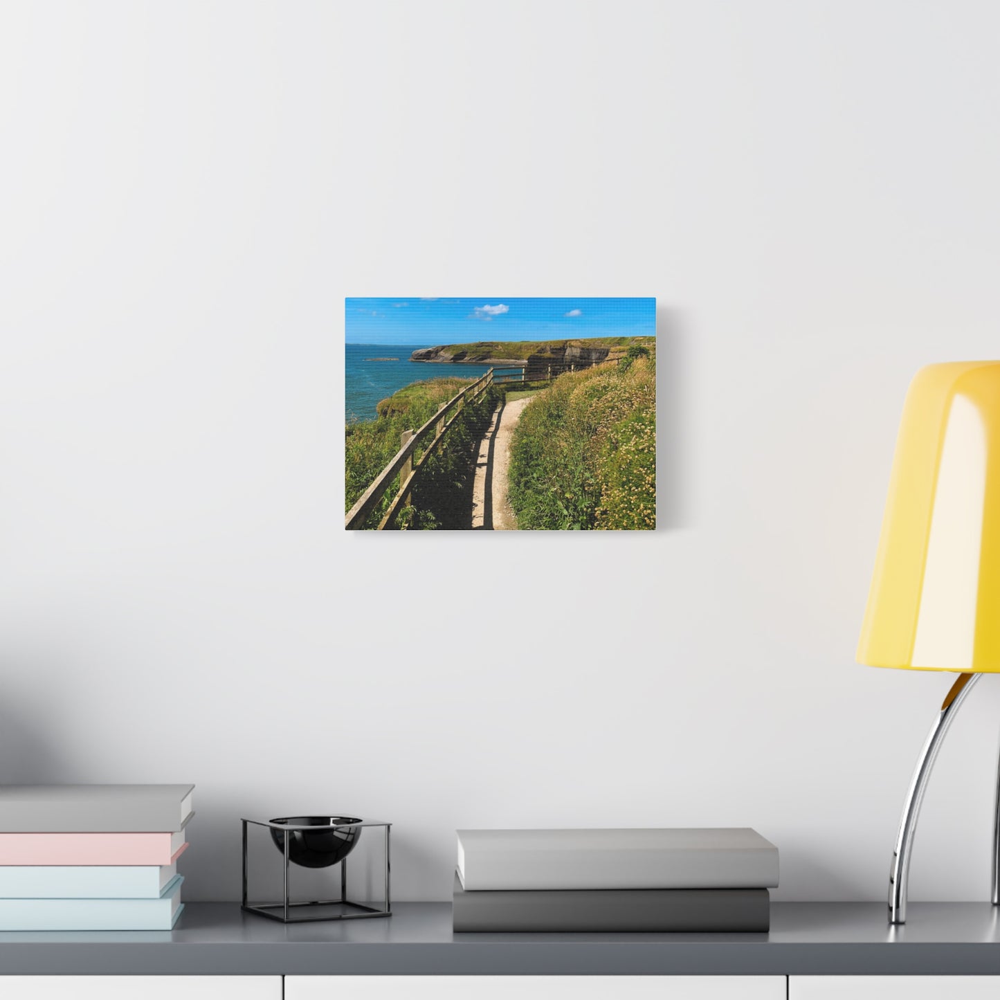 Sunny Walk In Ballybunion Matte Canvas, Stretched, 1.25"