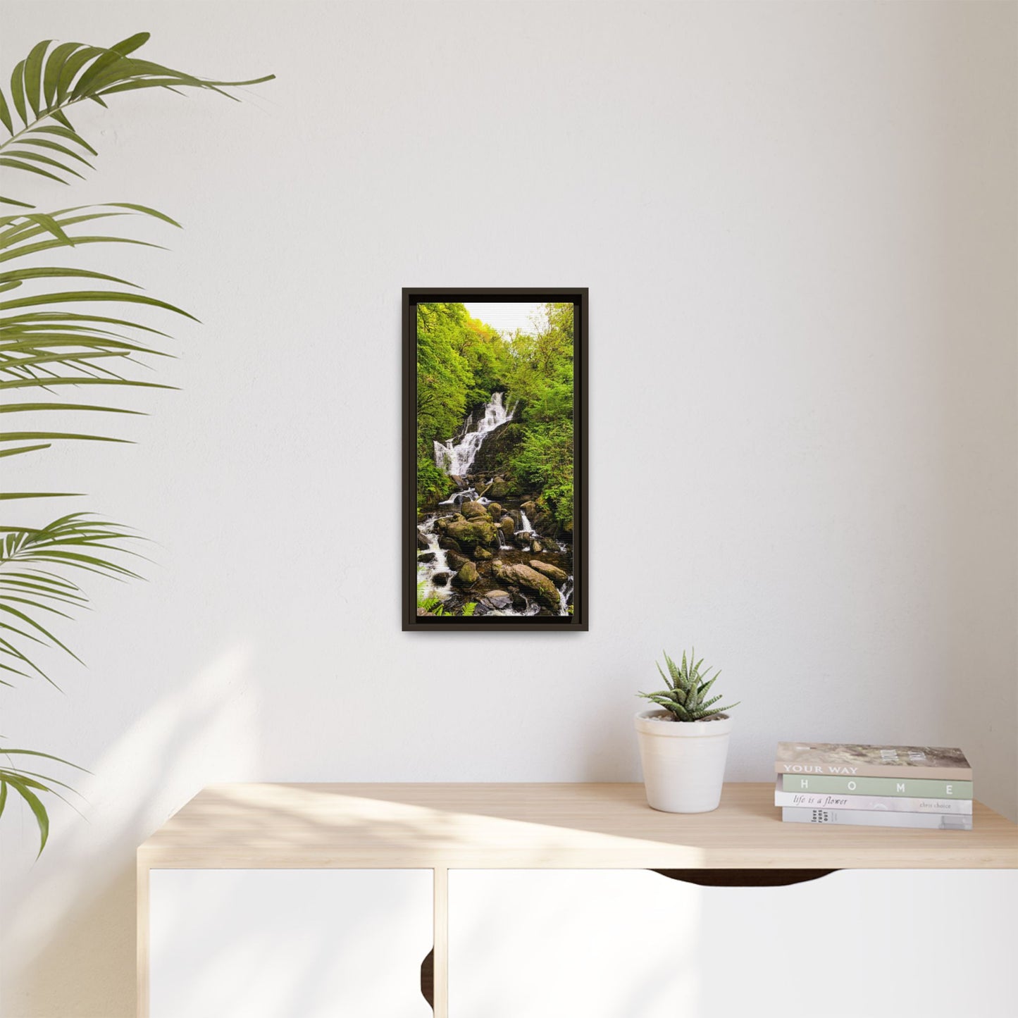 Torc Waterfall Matte Canvas, Framed (Multi-color)