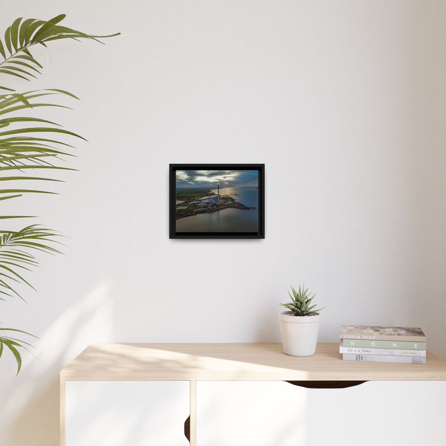Target Power Station Matte Canvas, Framed (Multi-color)