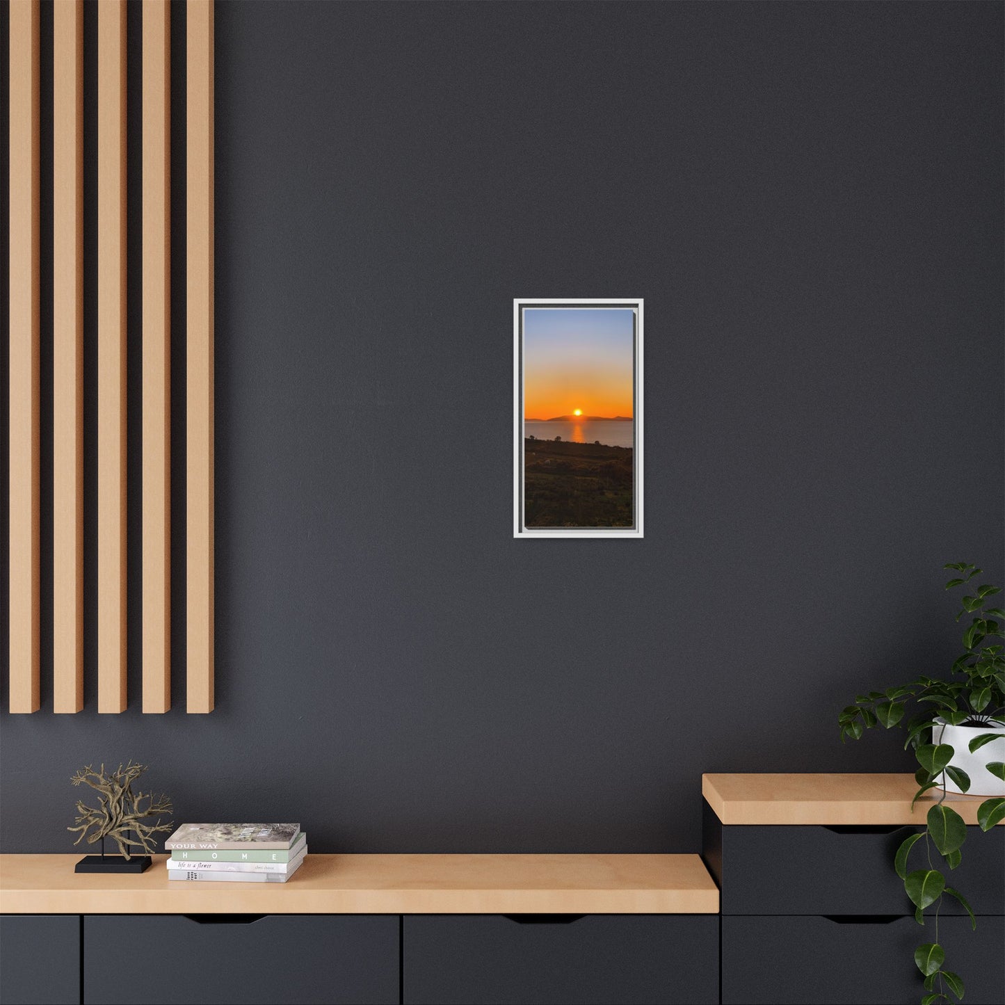 Sunset Ring Of Kerry Matte Canvas, Framed (Multi-color)