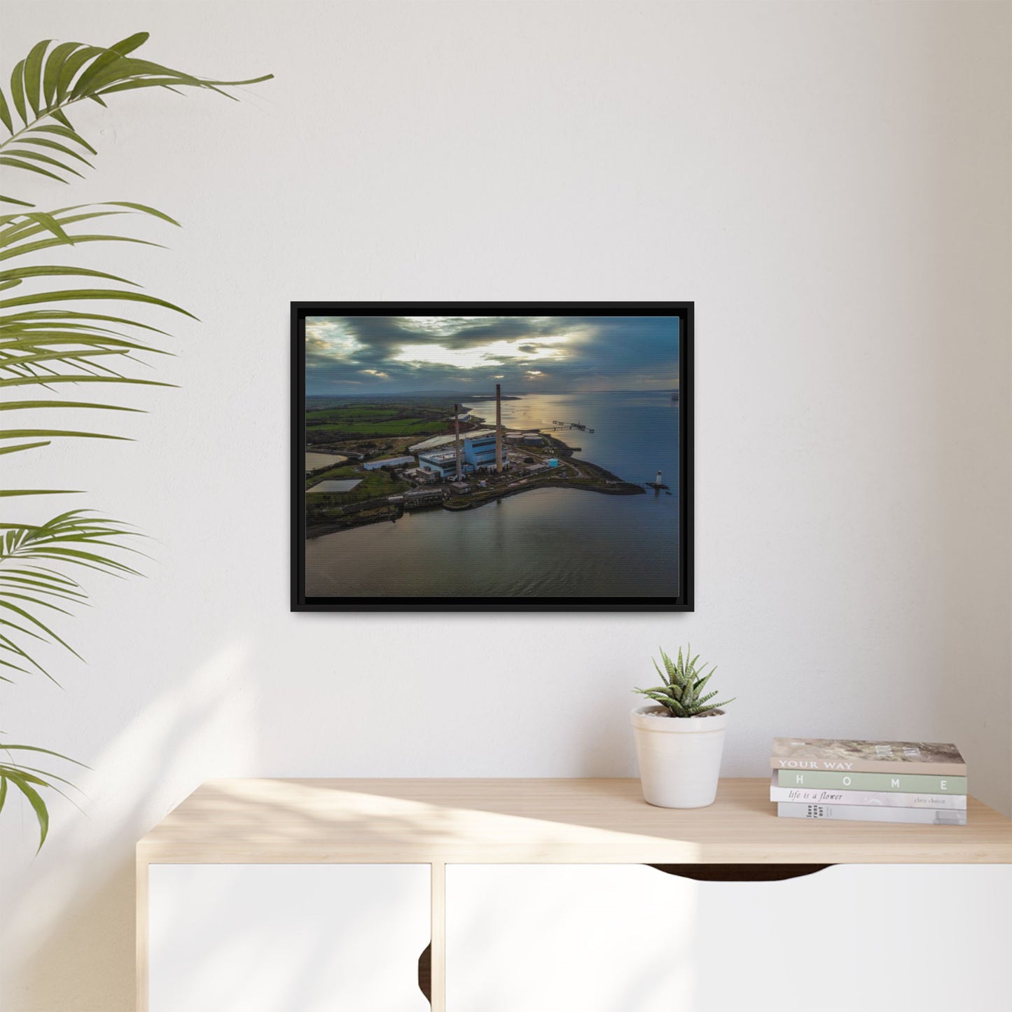 Target Power Station Matte Canvas, Framed (Multi-color)