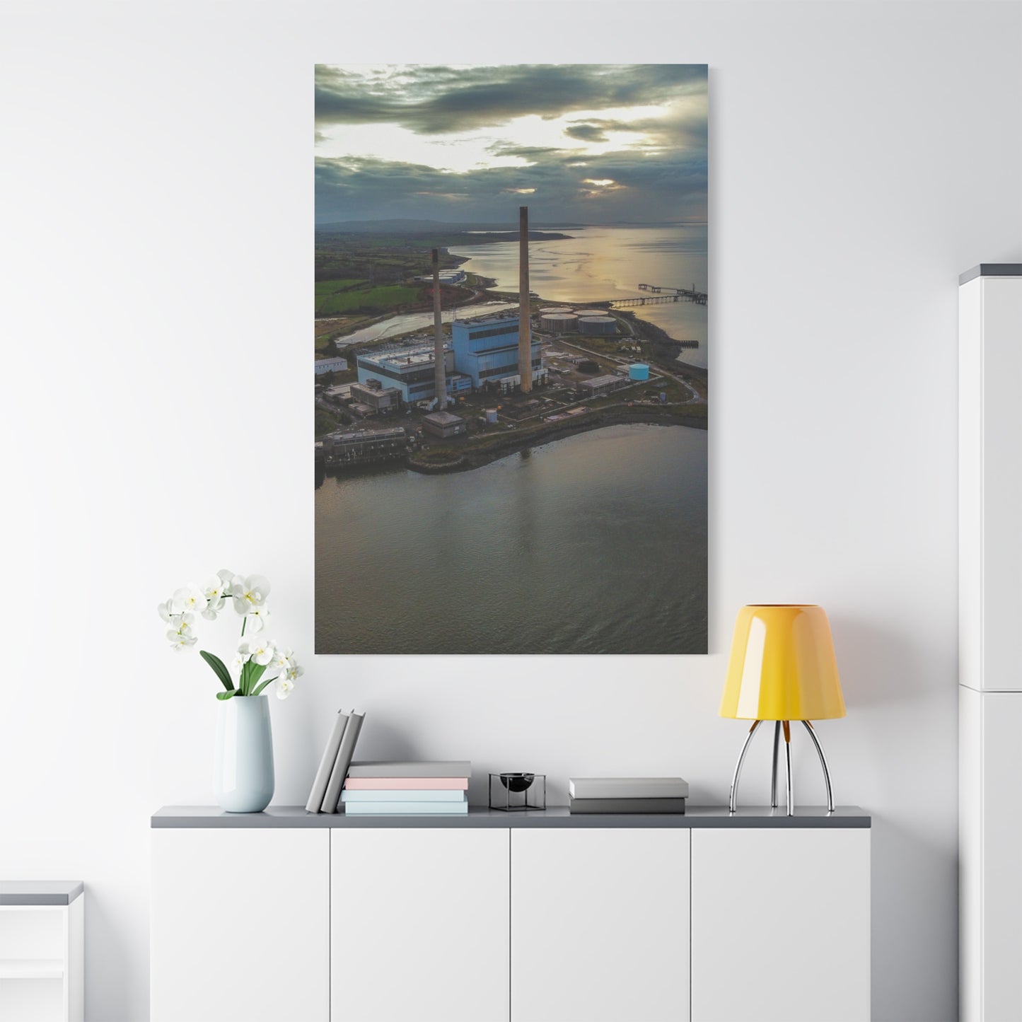 Tarbert Power Station Matte Canvas, Stretched, 1.25"