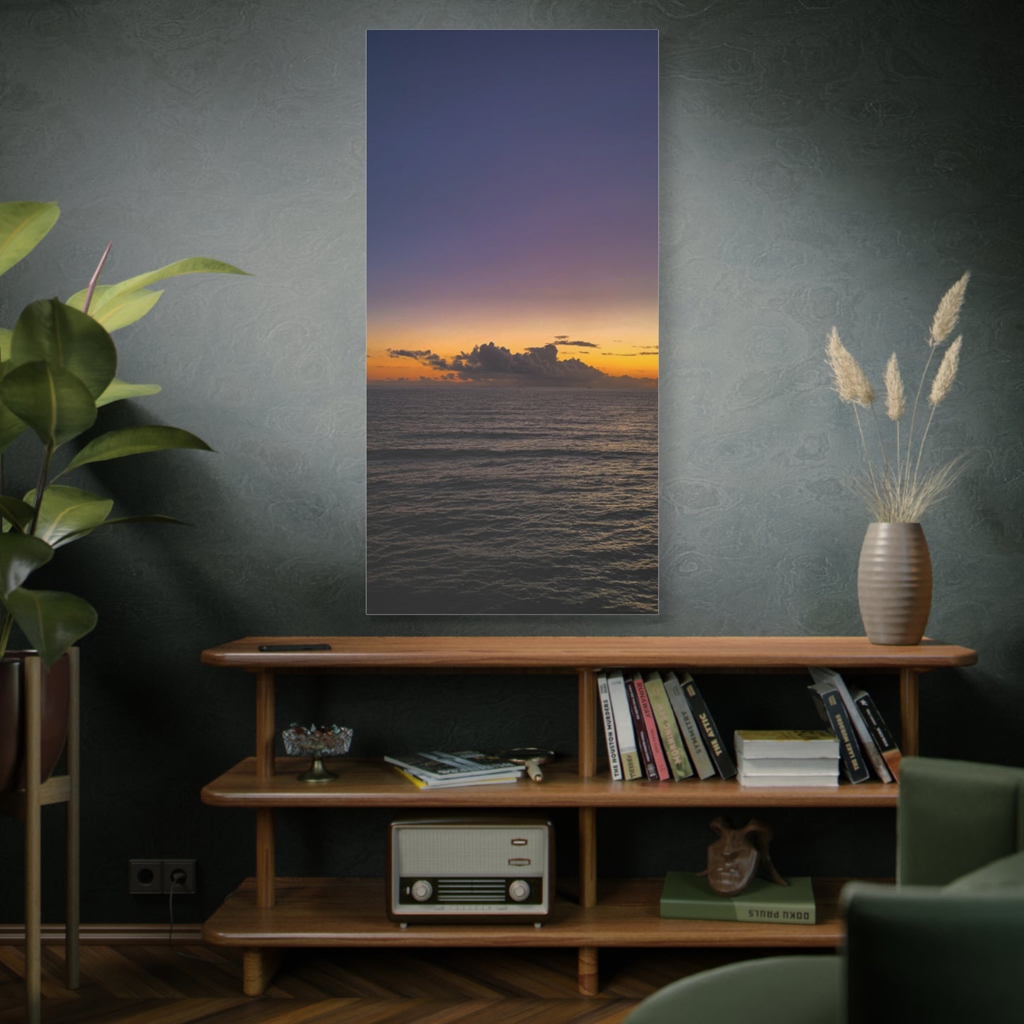 Sunset in Ocean 2 Matte Canvas, Stretched, 1.25"