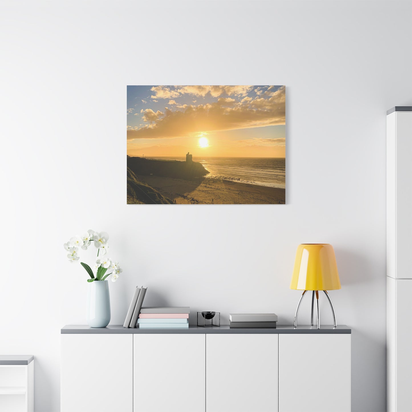 Ballybunion Sunset Castle Matte Canvas, Stretched, 1.25"