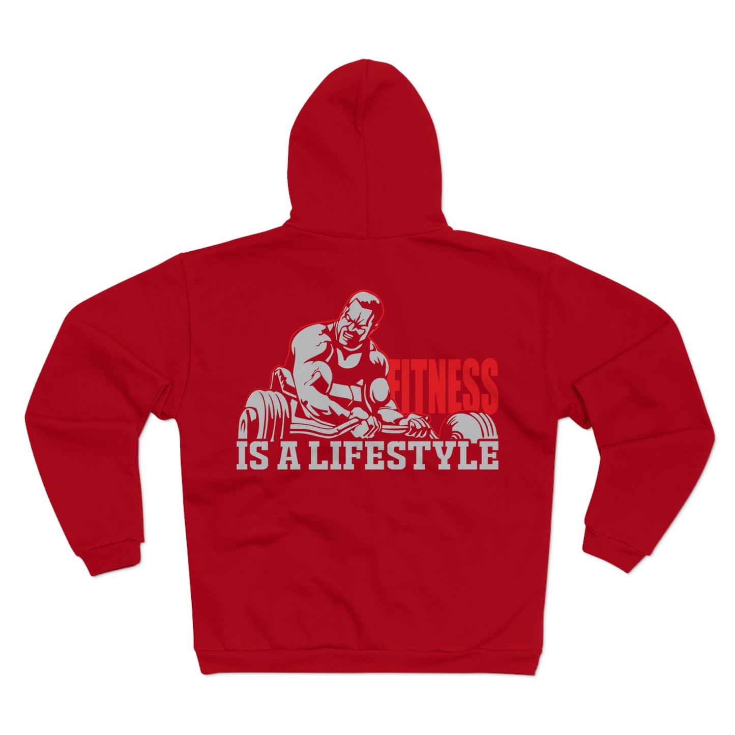 Fitness Lifestyle Unisex Hooded Zip Sweatshirt