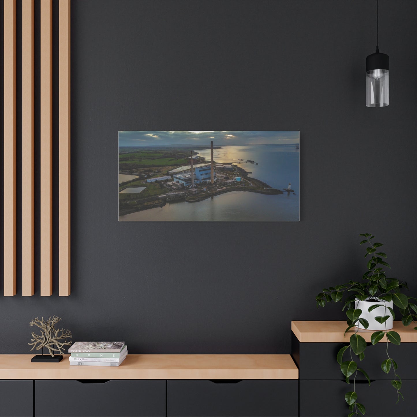 Tarbert Power Station Matte Canvas, Stretched, 1.25"