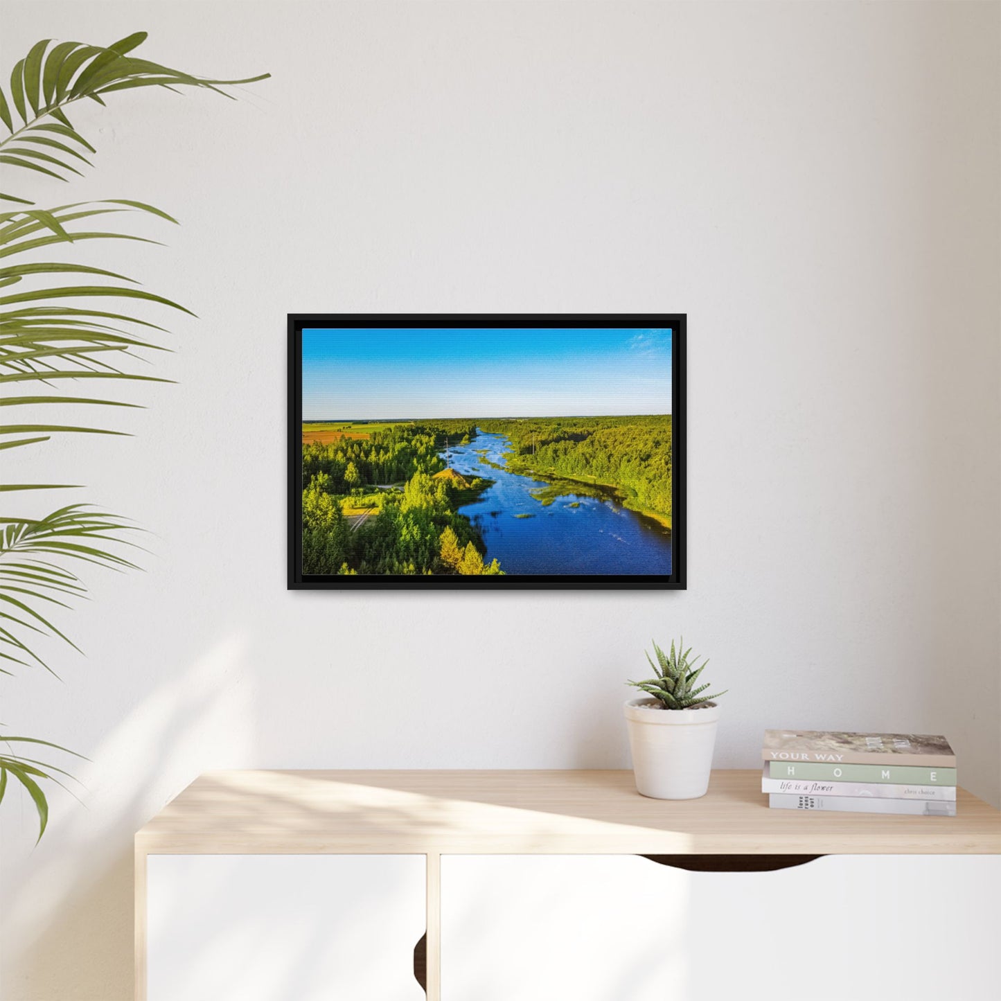 Zagares Lake Matte Canvas, Framed (Multi-color)
