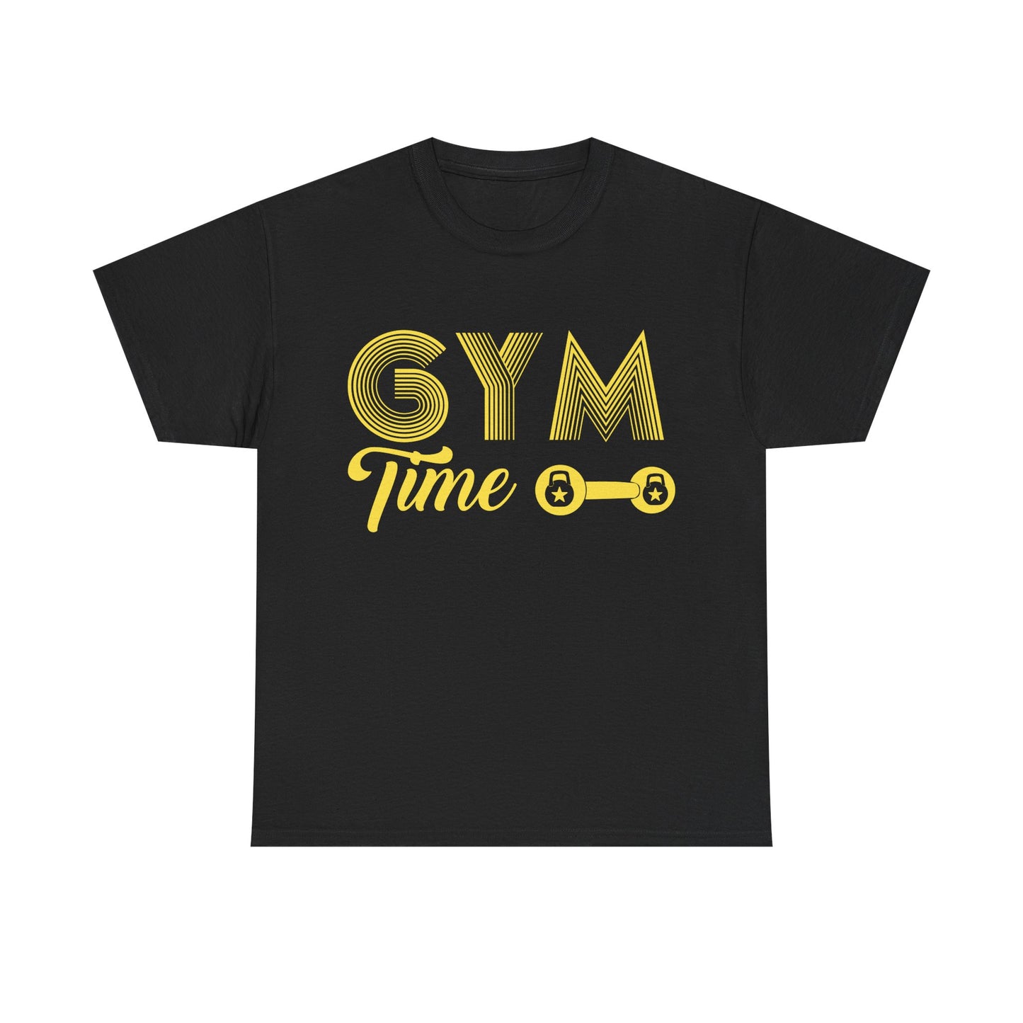 Gym Time Unisex Heavy Cotton Tee - Perfect for Fitness Lovers