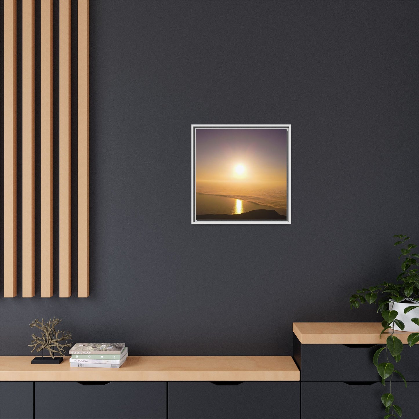 Sunset on Mount Brandon Matte Canvas, Framed (Multi-color)