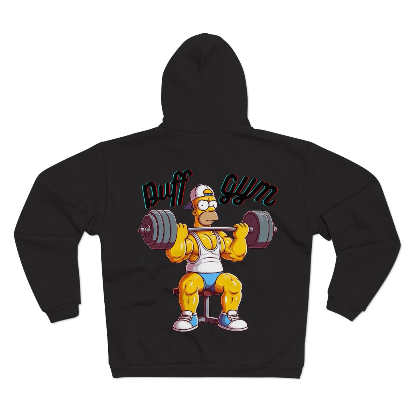 Puff Gym Unisex Hooded Zip Sweatshirt - Fitness Enthusiast Hoodie