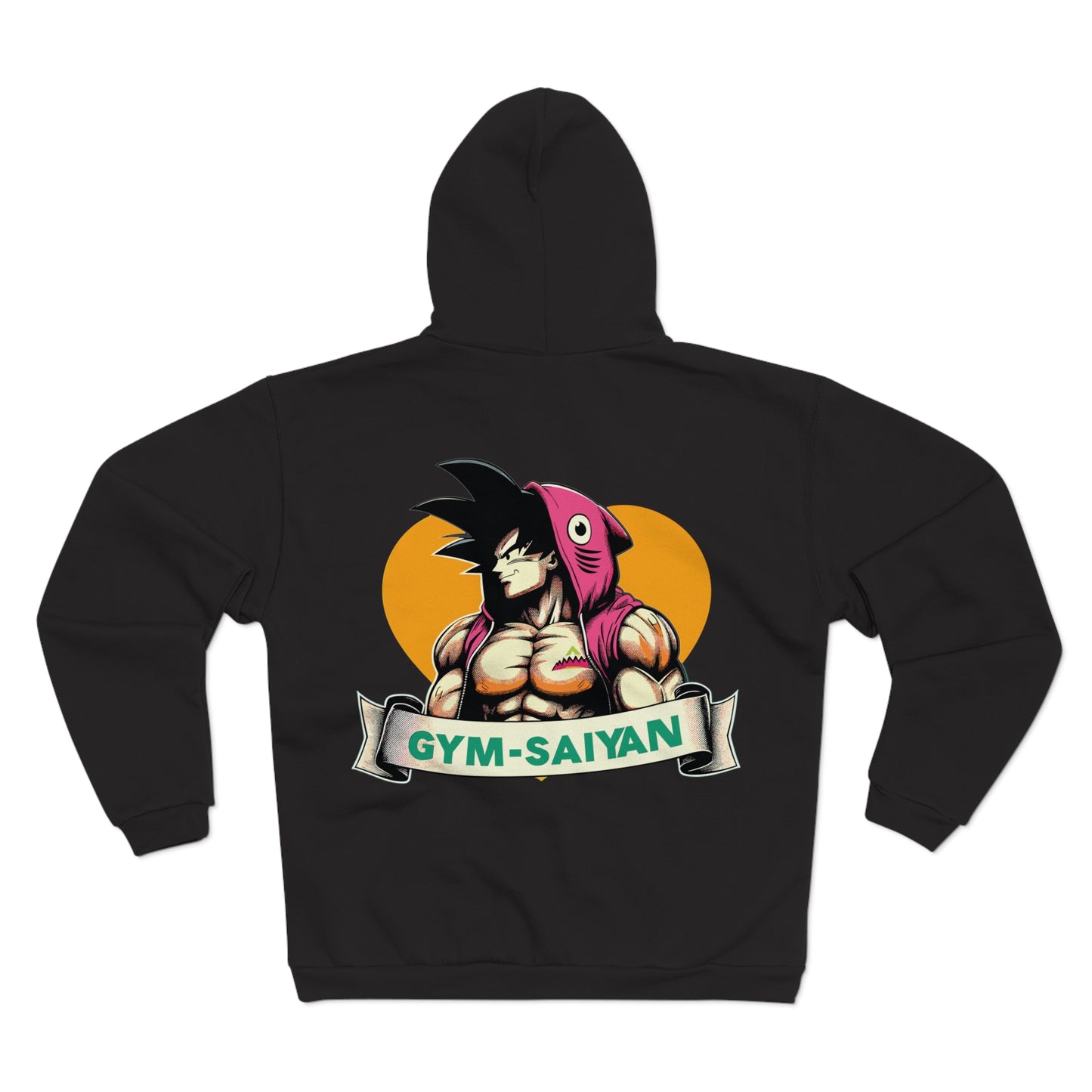 Gym Saiyan Goku Shark Muscle Unisex Hooded Zip Sweatshirt