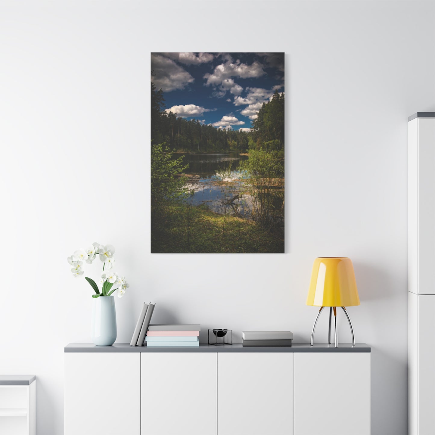 Vilnius Lake, Lithuania Matte Canvas, Stretched, 1.25"