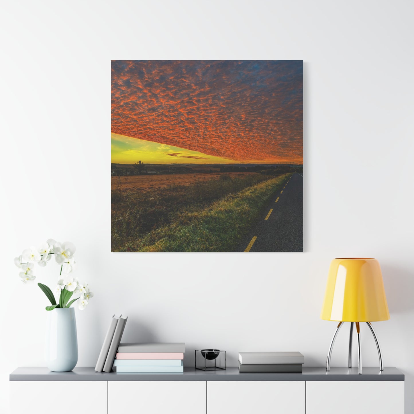 Cloudy Sunset Matte Canvas, Stretched, 1.25"