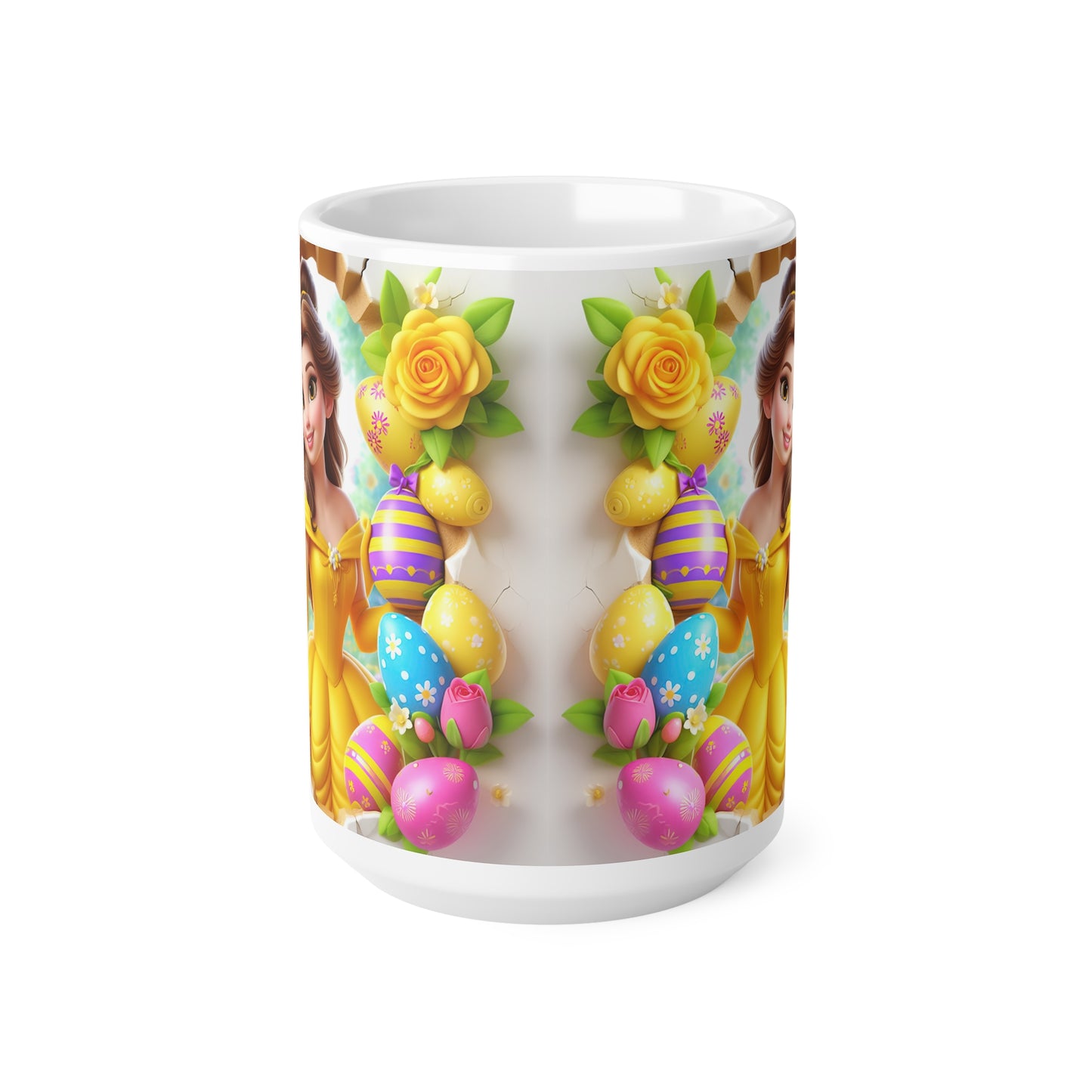 Easter Princess Ceramic Coffee Cup - 11oz & 15oz with Belle Design