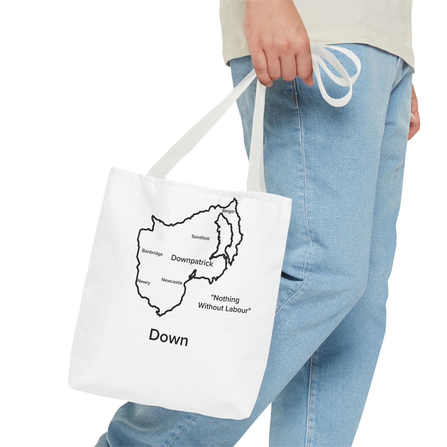 Down Tote Bag White Edition