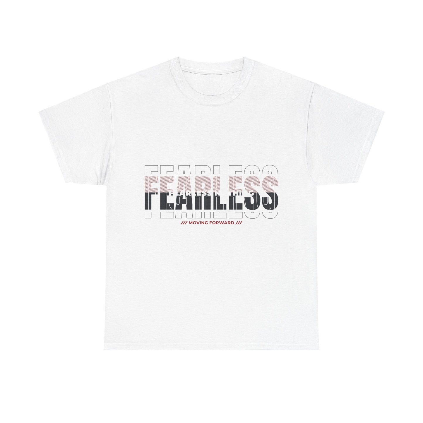 Fearless Unisex Heavy Cotton Tee – Motivational Graphic Shirt for Everyday Wear