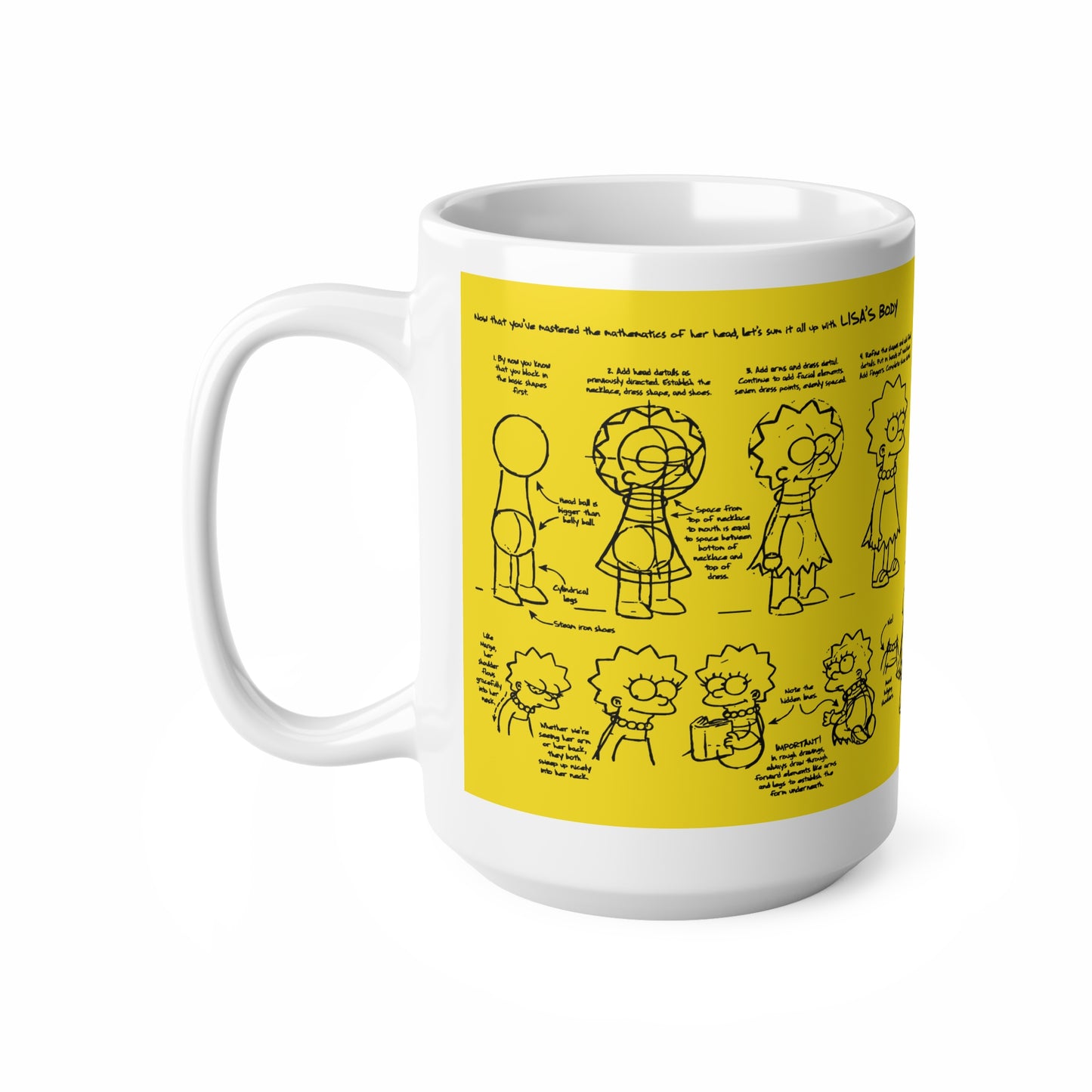 Lisa Cartoon Coffee Mug - Fun 11oz & 15oz Ceramic Cups
