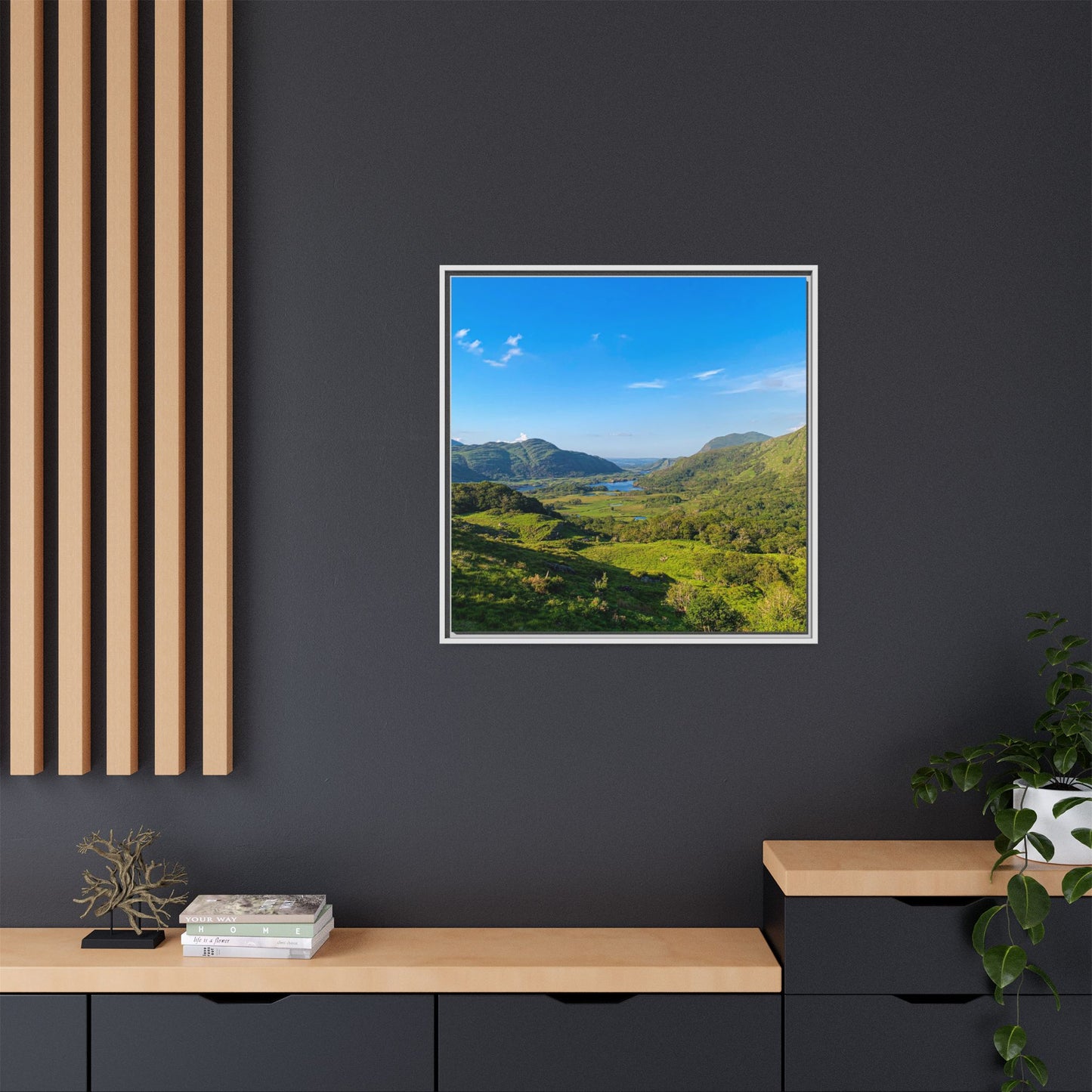 Beautiful Ladies View Matte Canvas, Framed (Multi-color)