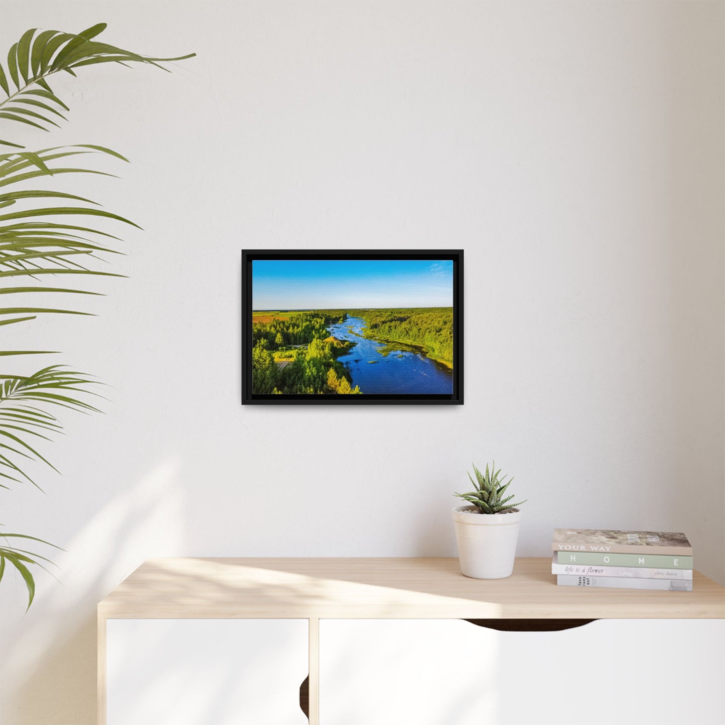Zagares Lake Matte Canvas, Framed (Multi-color)