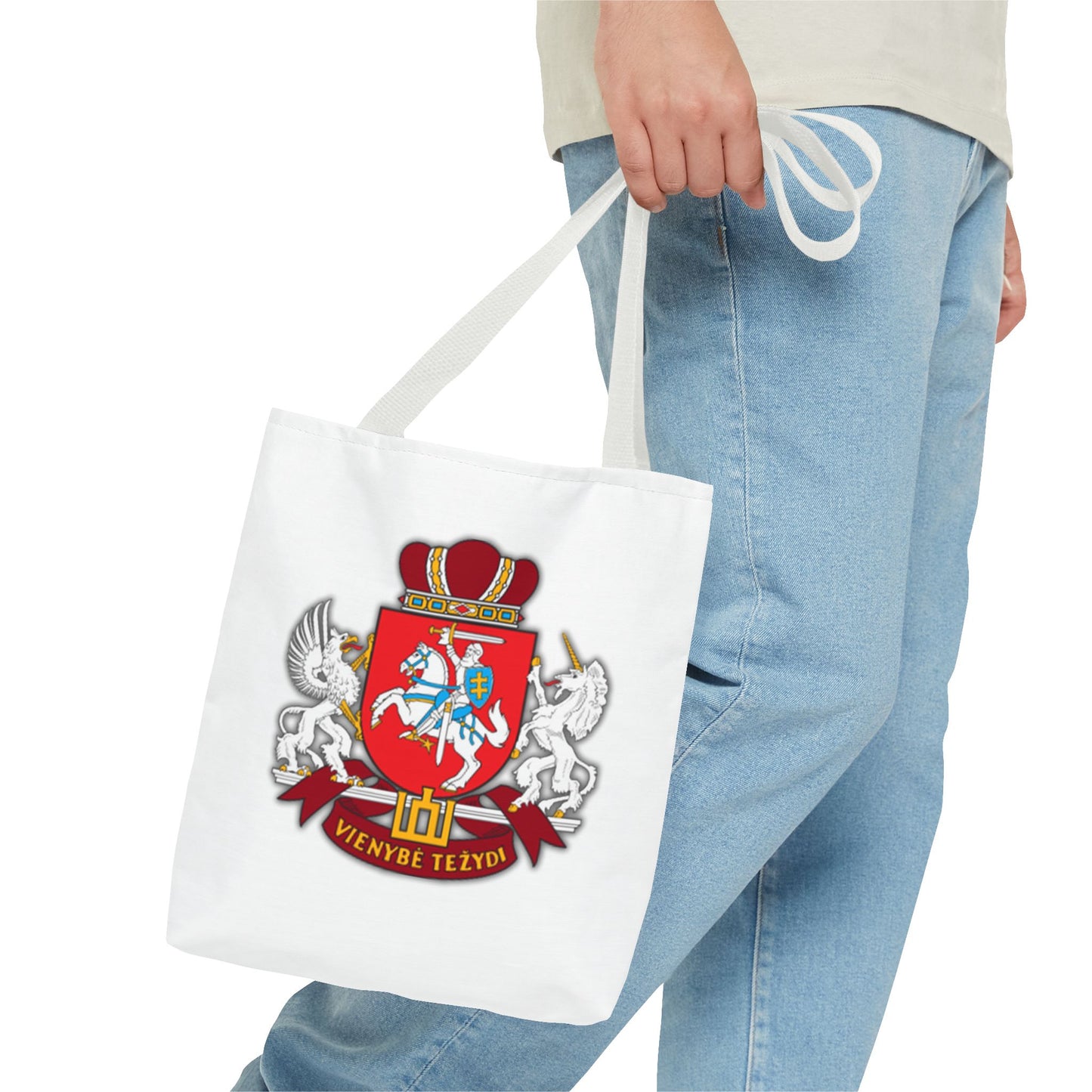 Heraldic Lithuania Crest Tote Bag - Stylish and Reusable for Everyday Use