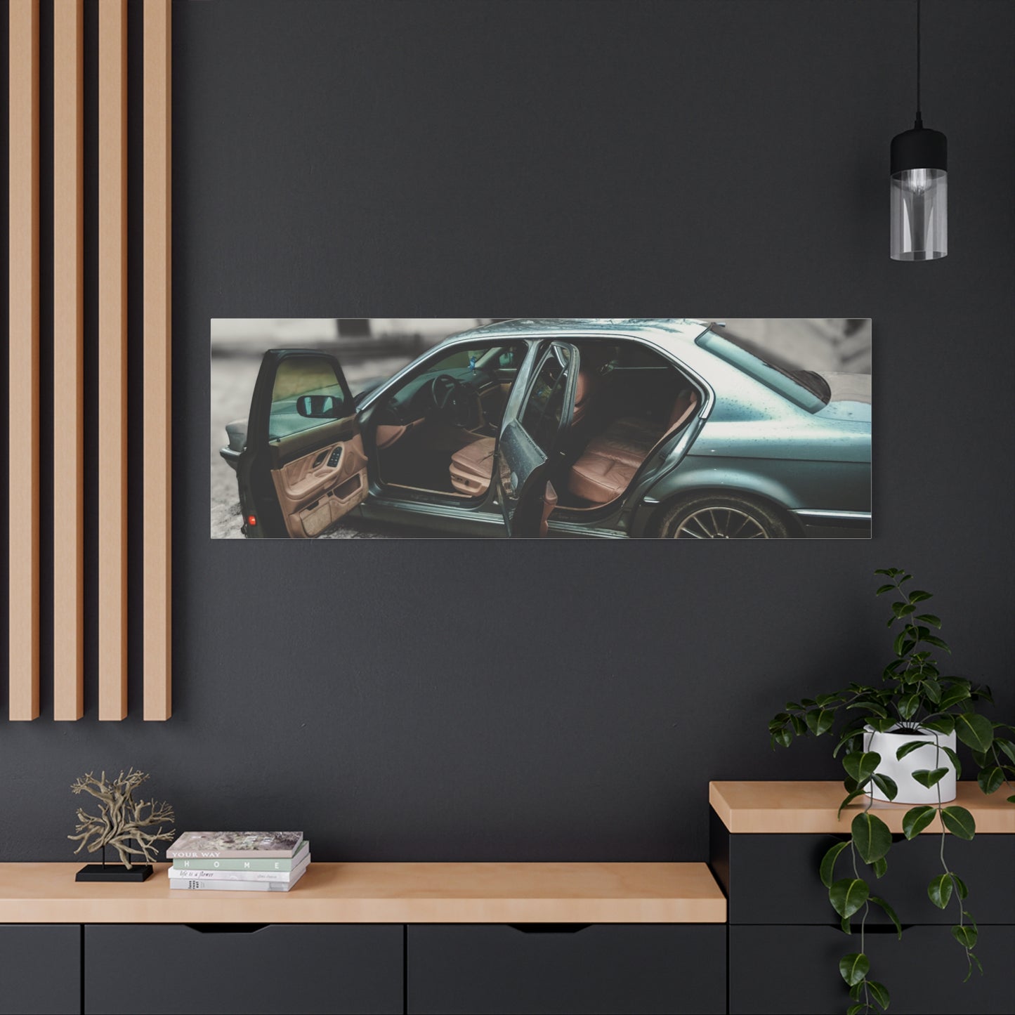 BMW 7 Matte Canvas, Stretched, 1.25"