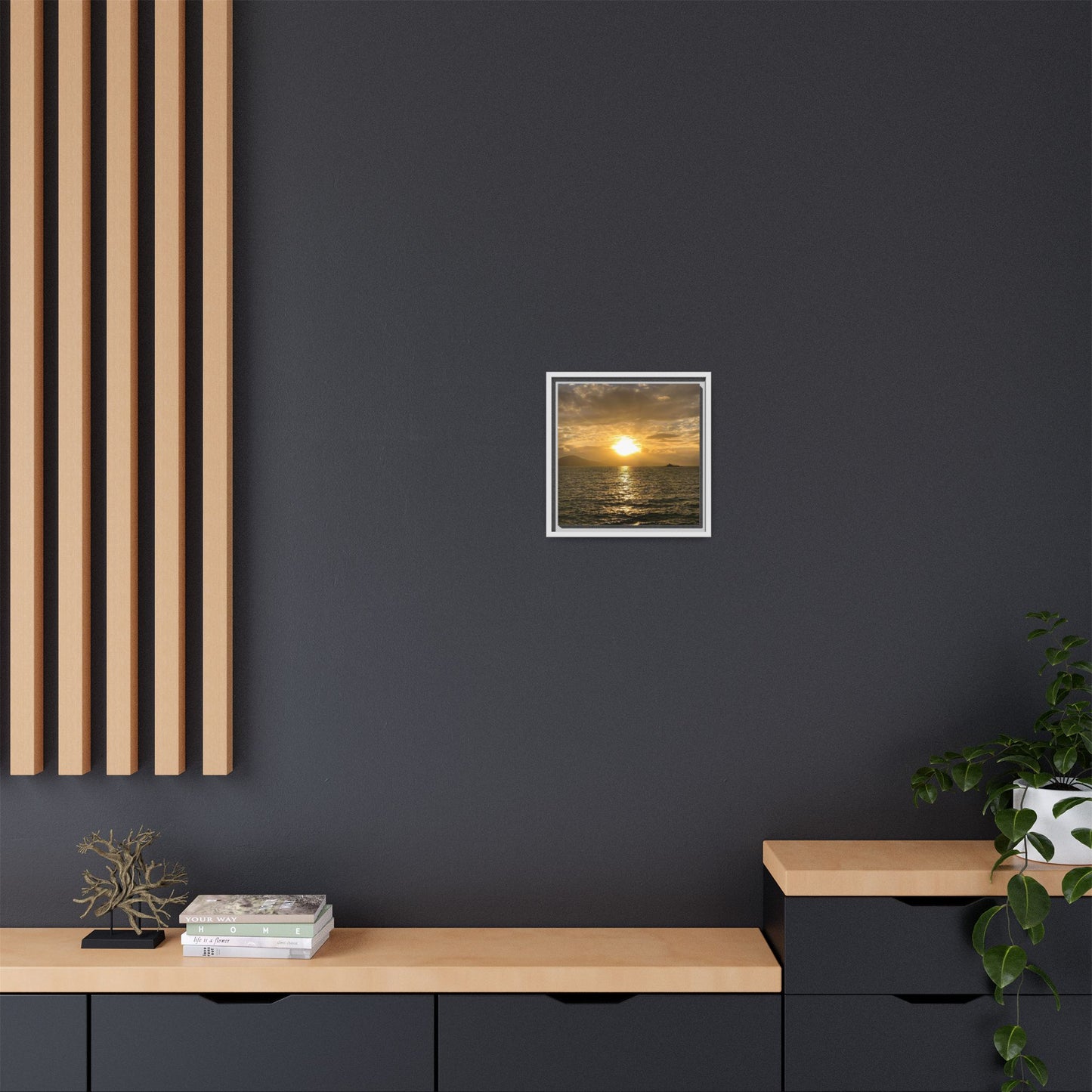 Sunset in Fenit Matte Canvas, Framed (Multi-color)