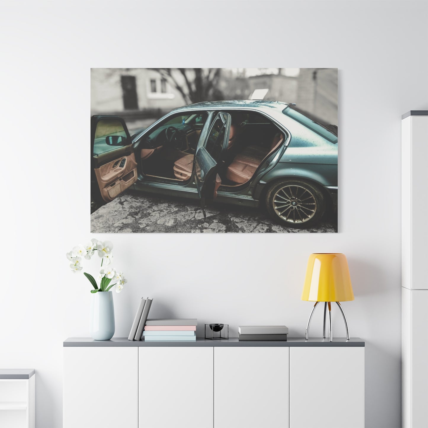 BMW 7 Matte Canvas, Stretched, 1.25"