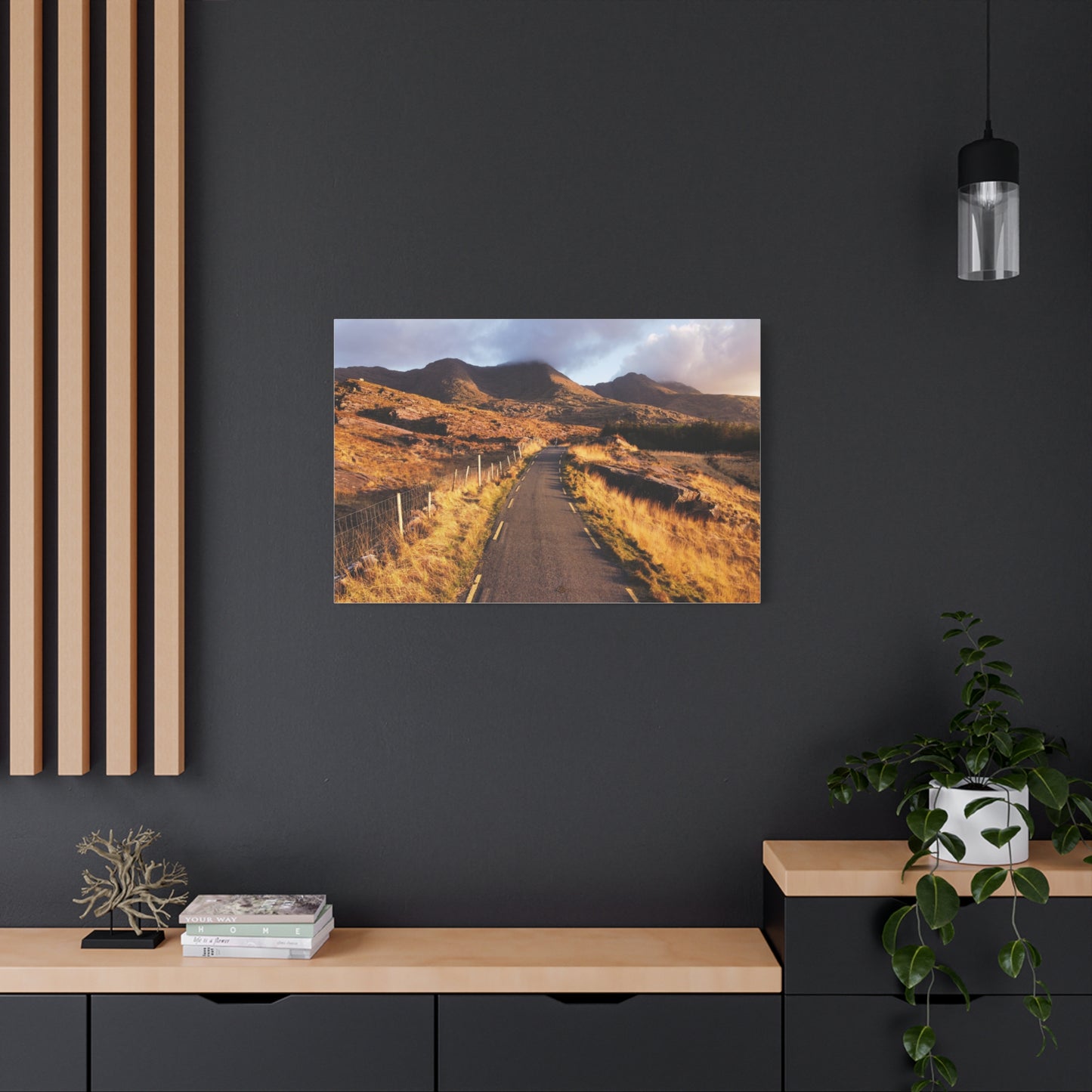 Sunset Road Matte Canvas, Stretched, 1.25"