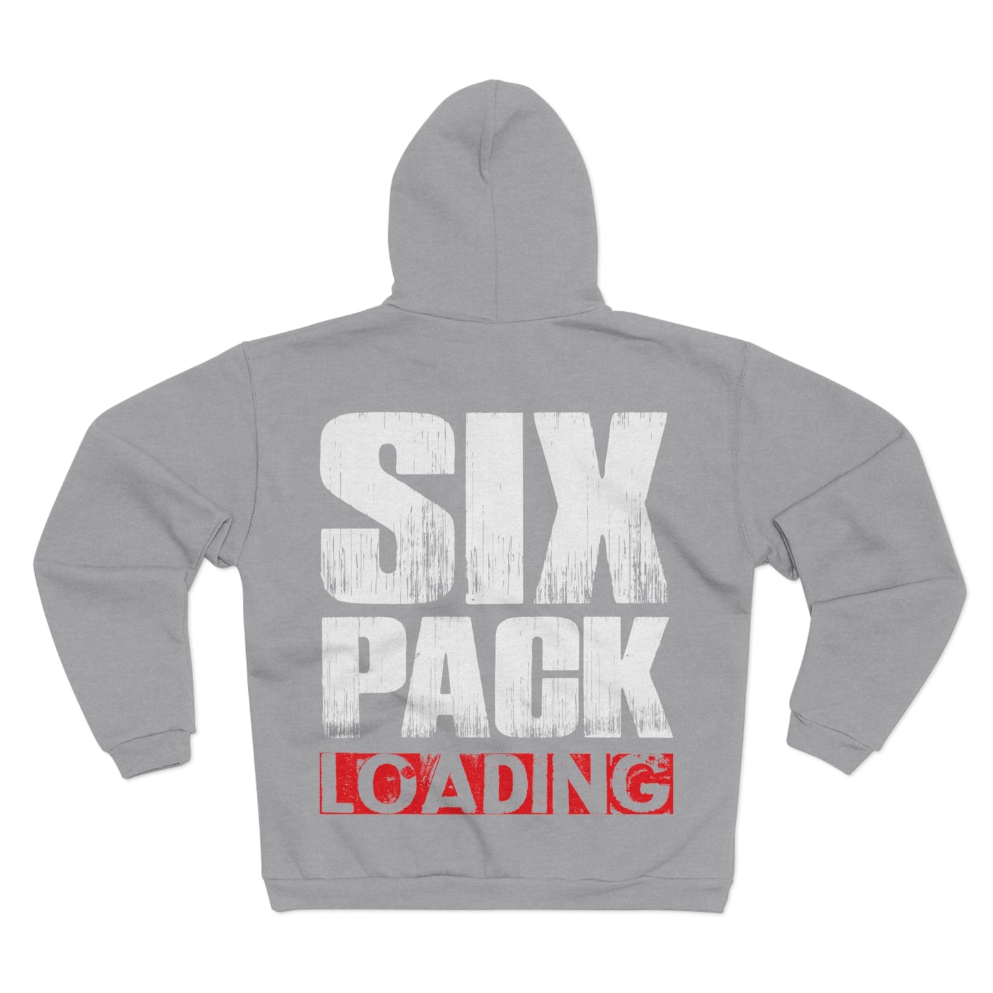 Six Pack Loading Unisex Hooded Zip Sweatshirt - Perfect Gift for Gym Lovers
