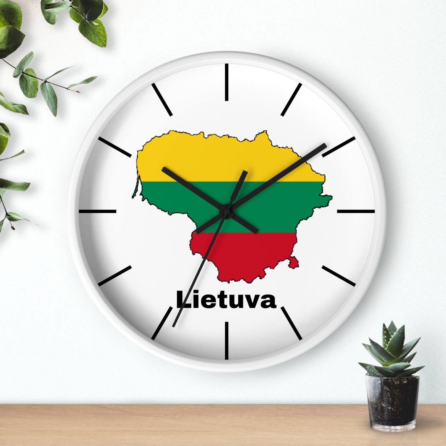 Lithuania Map Wall Clock - Vibrant Decor for Home or Office