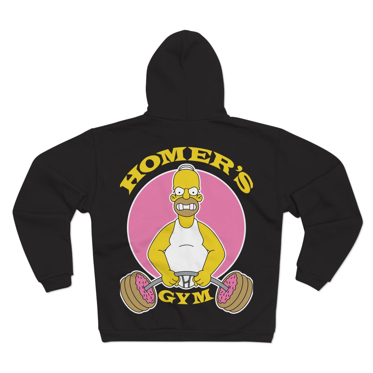 Homer's Gym Unisex Hooded Zip Sweatshirt - Fun Fitness Apparel